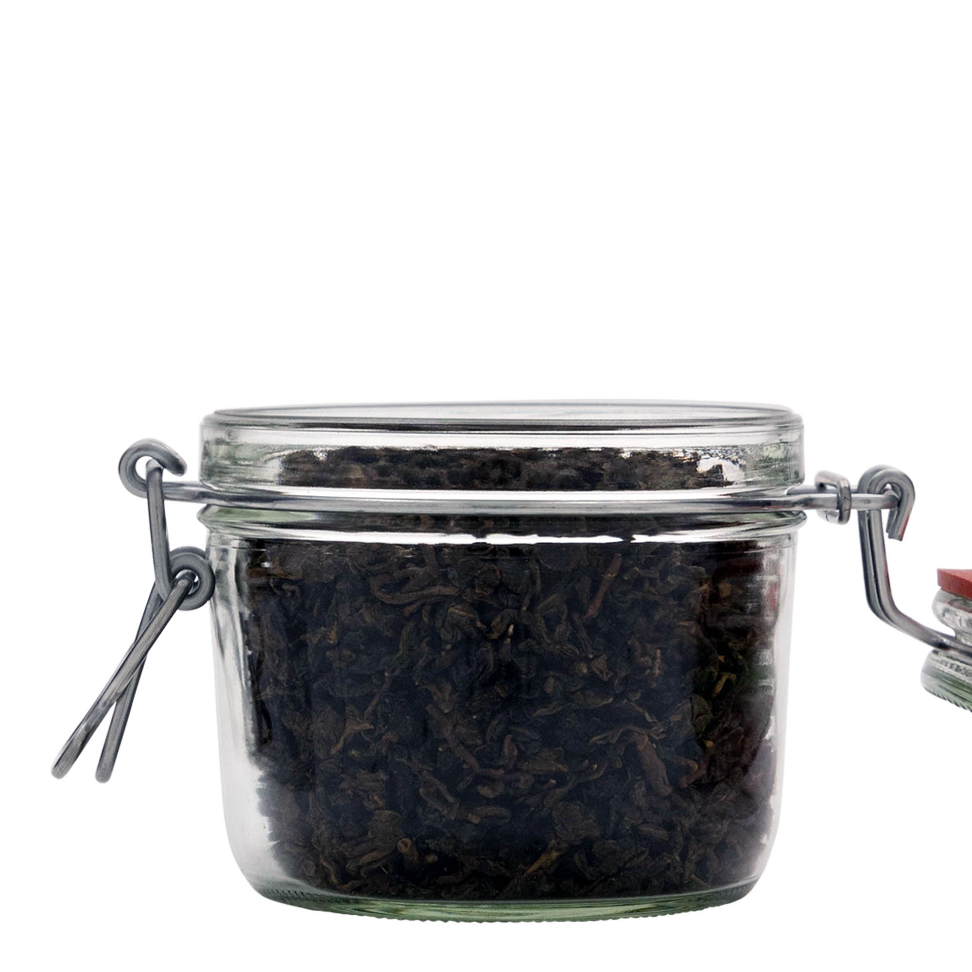 400 ml plochá sklenená nádoba s drôteným uzáverom, hrdlo: drôtený uzáver