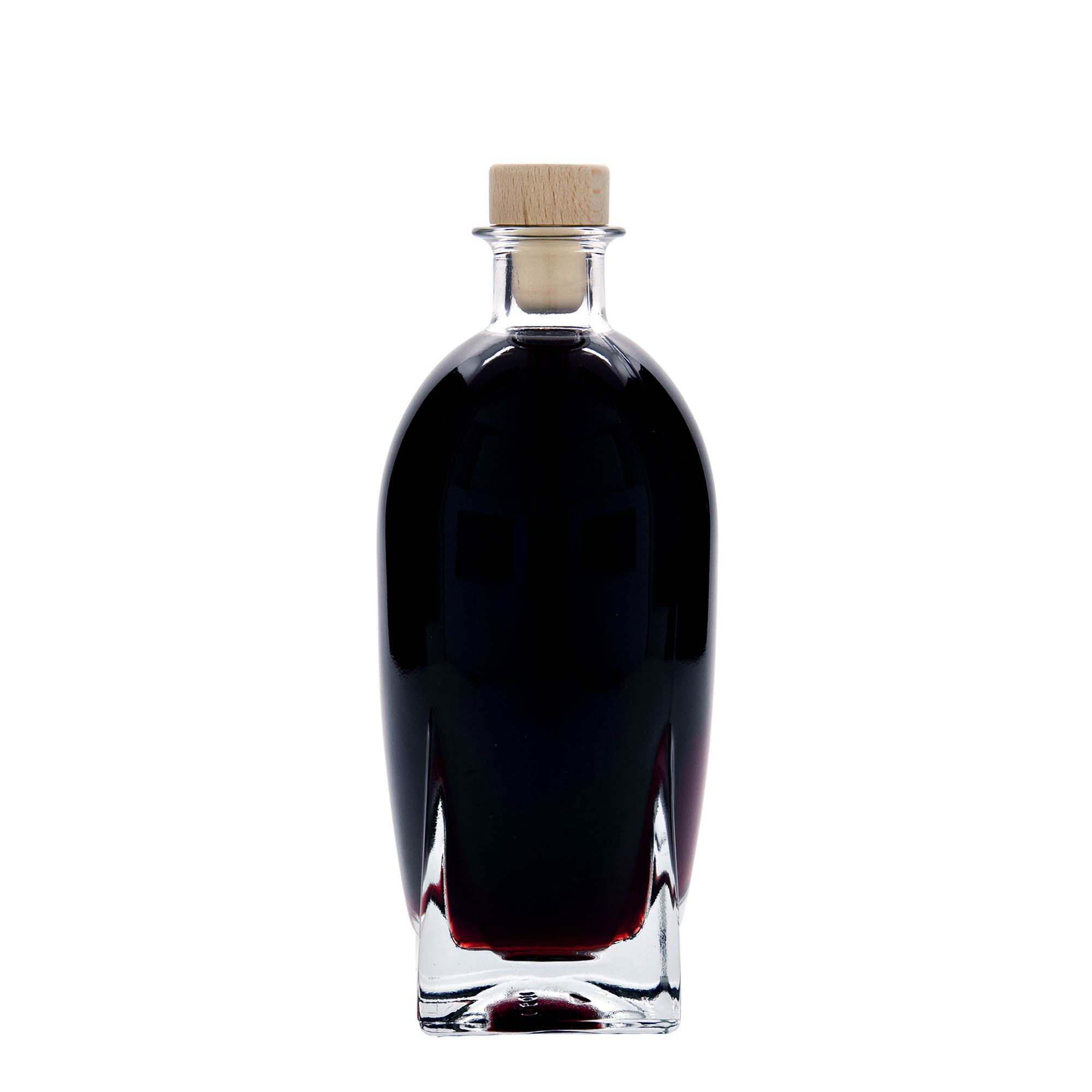 500 ml sklenená fľaša 'Zino', štvorcová, hrdlo: korok