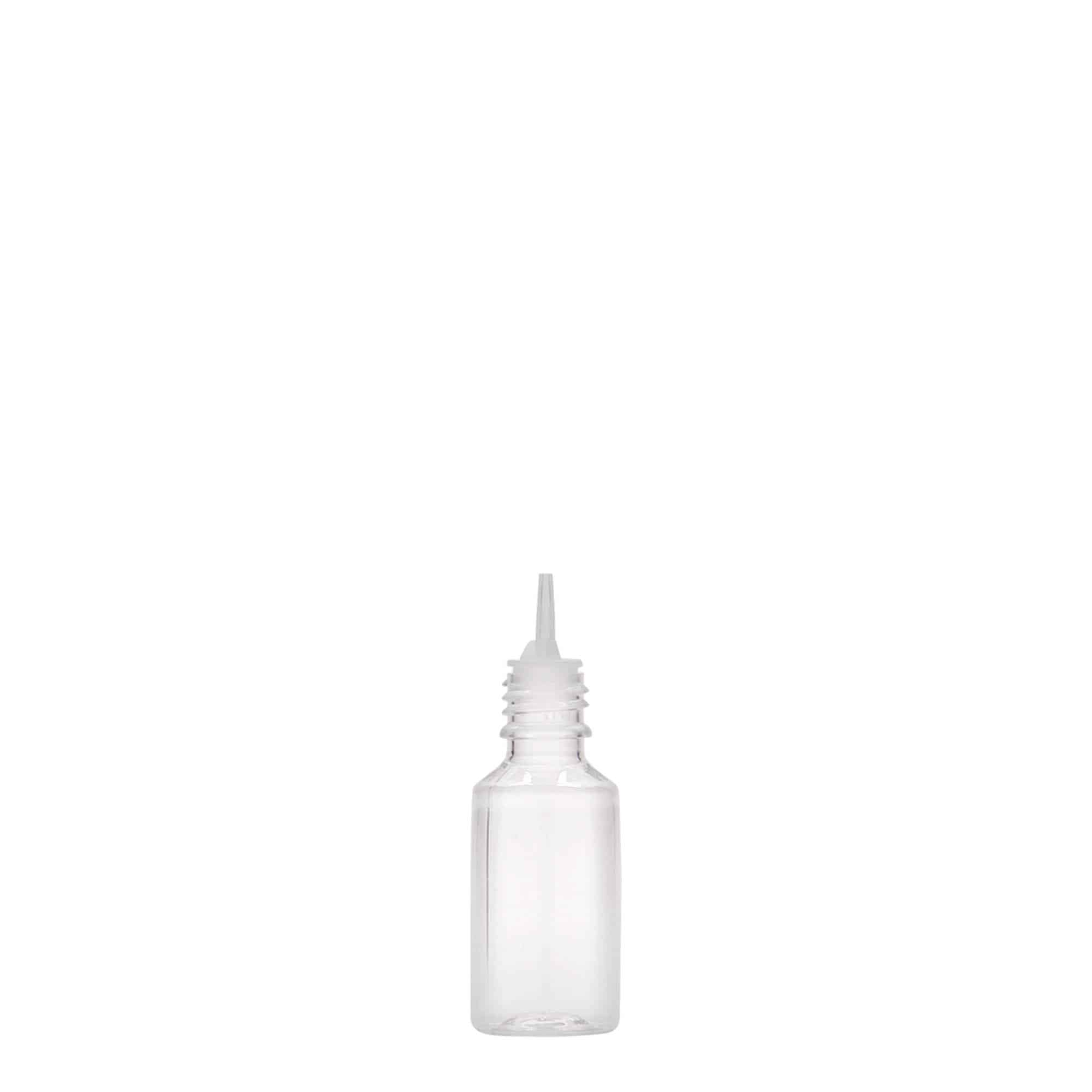 10 ml PET fľaša „E-Liquid“ s poistkou kvality a detskou poistkou , plast, hrdlo: skrutkovací uzáver