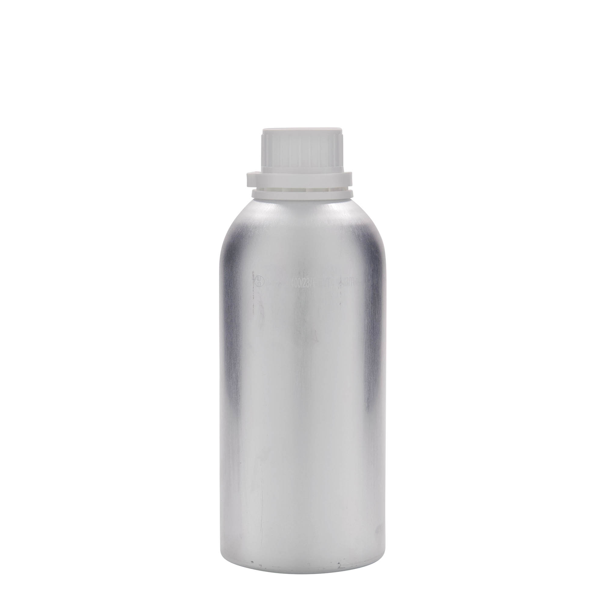 625 ml hliníková fľaša, kov, strieborná, hrdlo: DIN 32