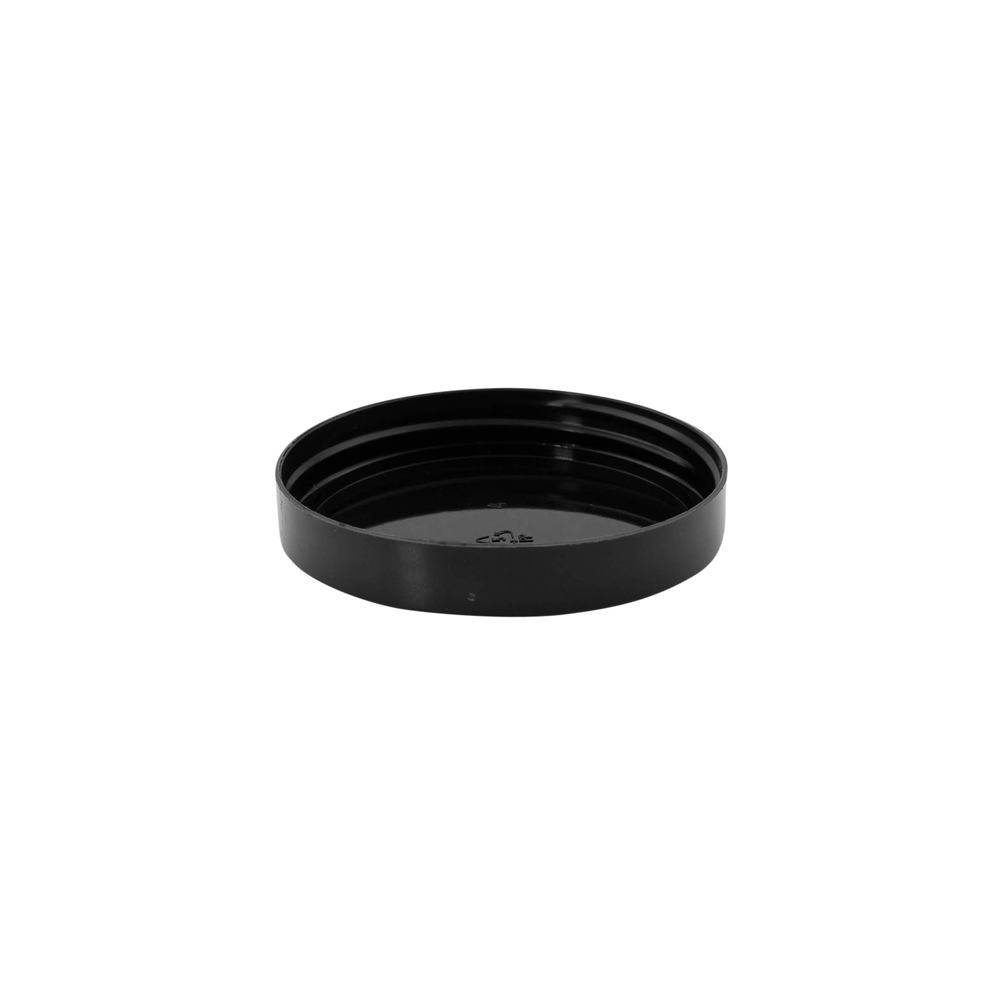 Skrutkovacie uzávery, PP-plast, čierna, pre hrdlo: 70/400 Skrutkovacie uzávery, PP-plast, čierna, pre hrdlo: 70/400