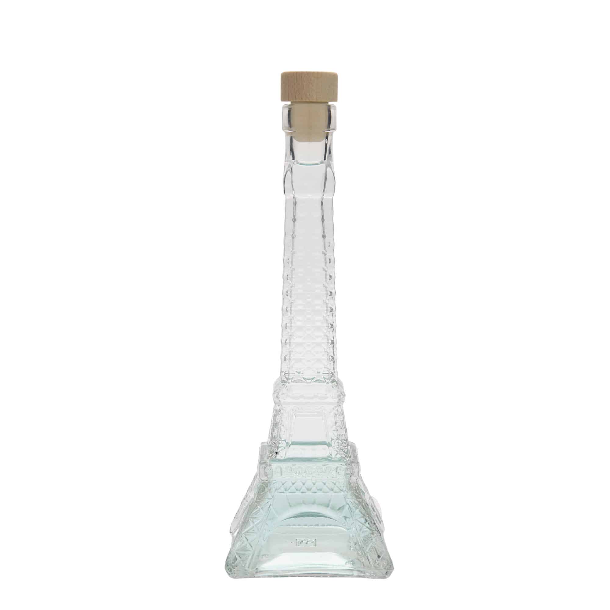 200 ml sklená fľaša „Eiffelova veža“, hrdlo: korok