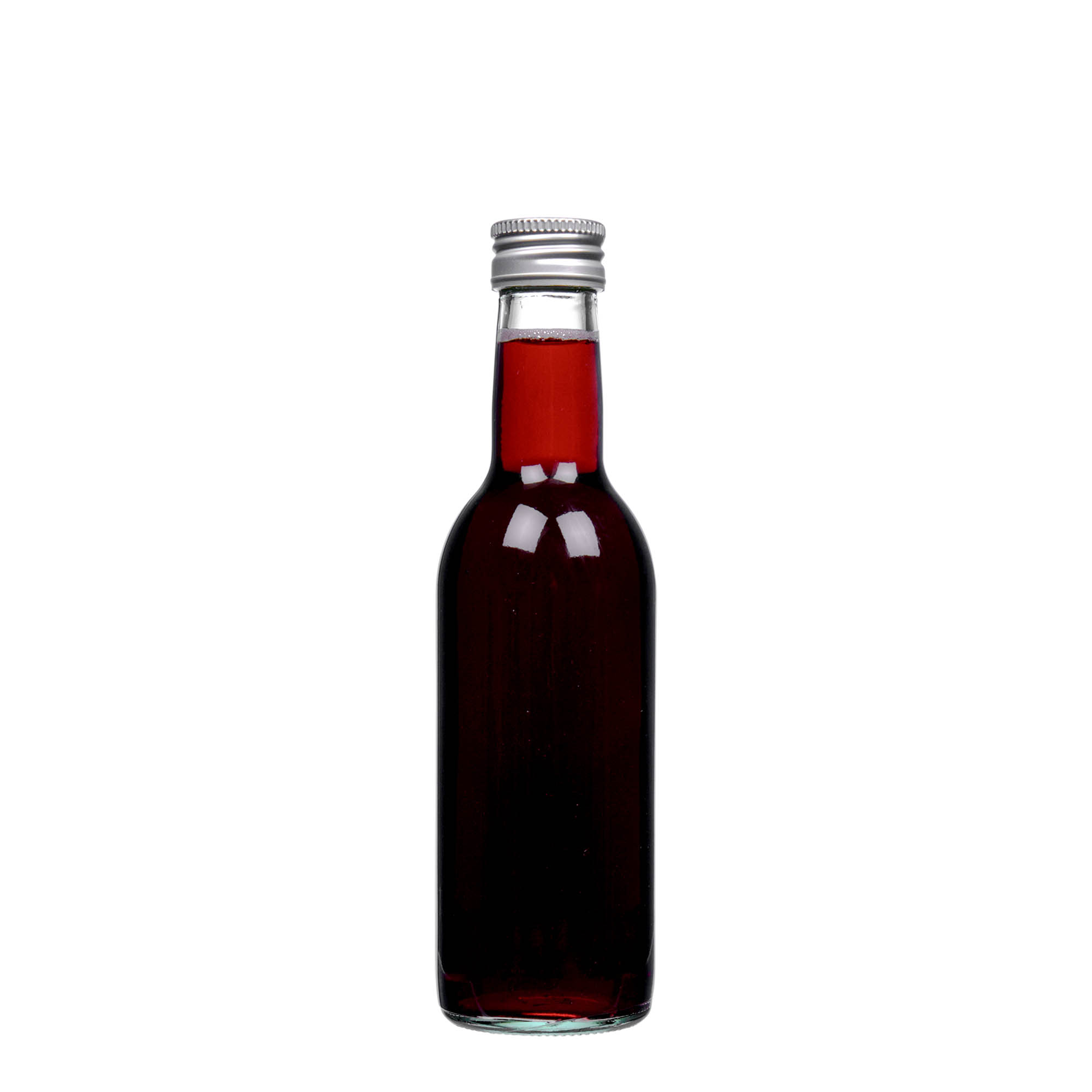 250 ml sklenená fľaša 'Bordeaux', hrdlo: PP 28