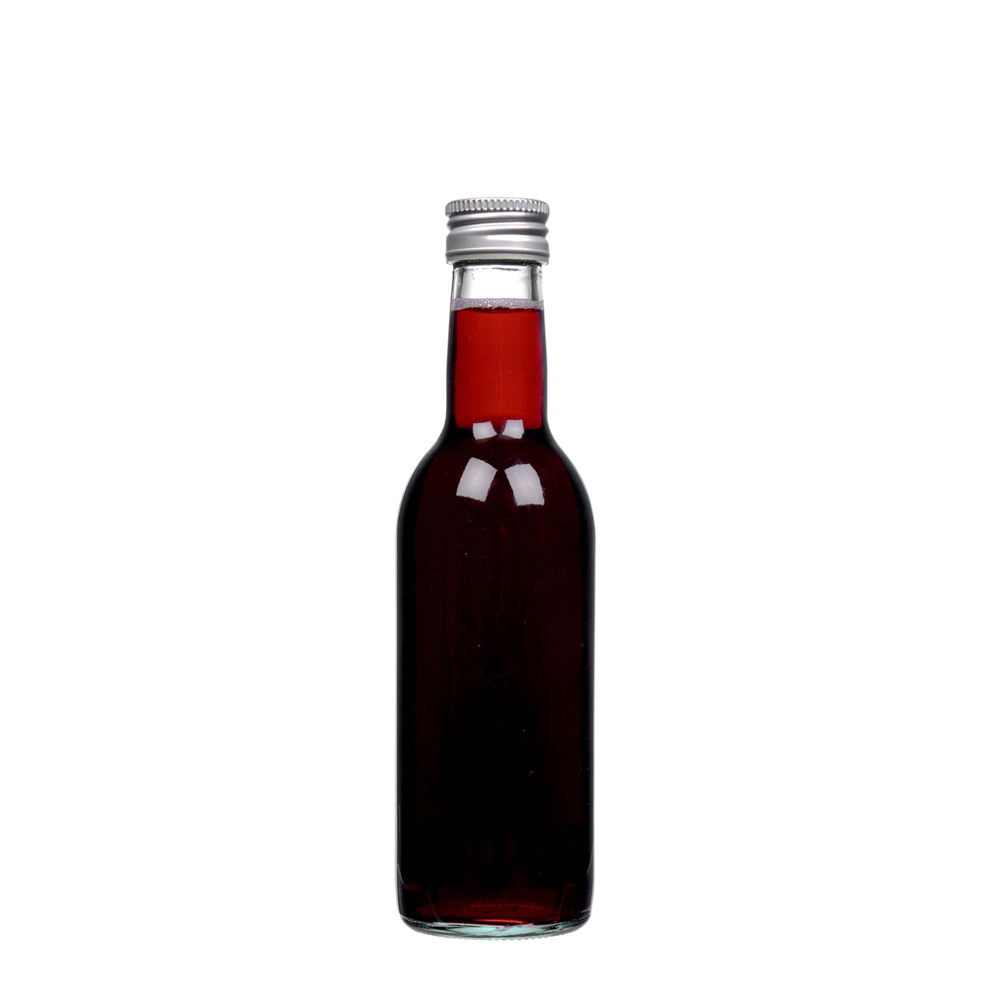 250 ml sklenená fľaša 'Bordeaux', hrdlo: PP 28
