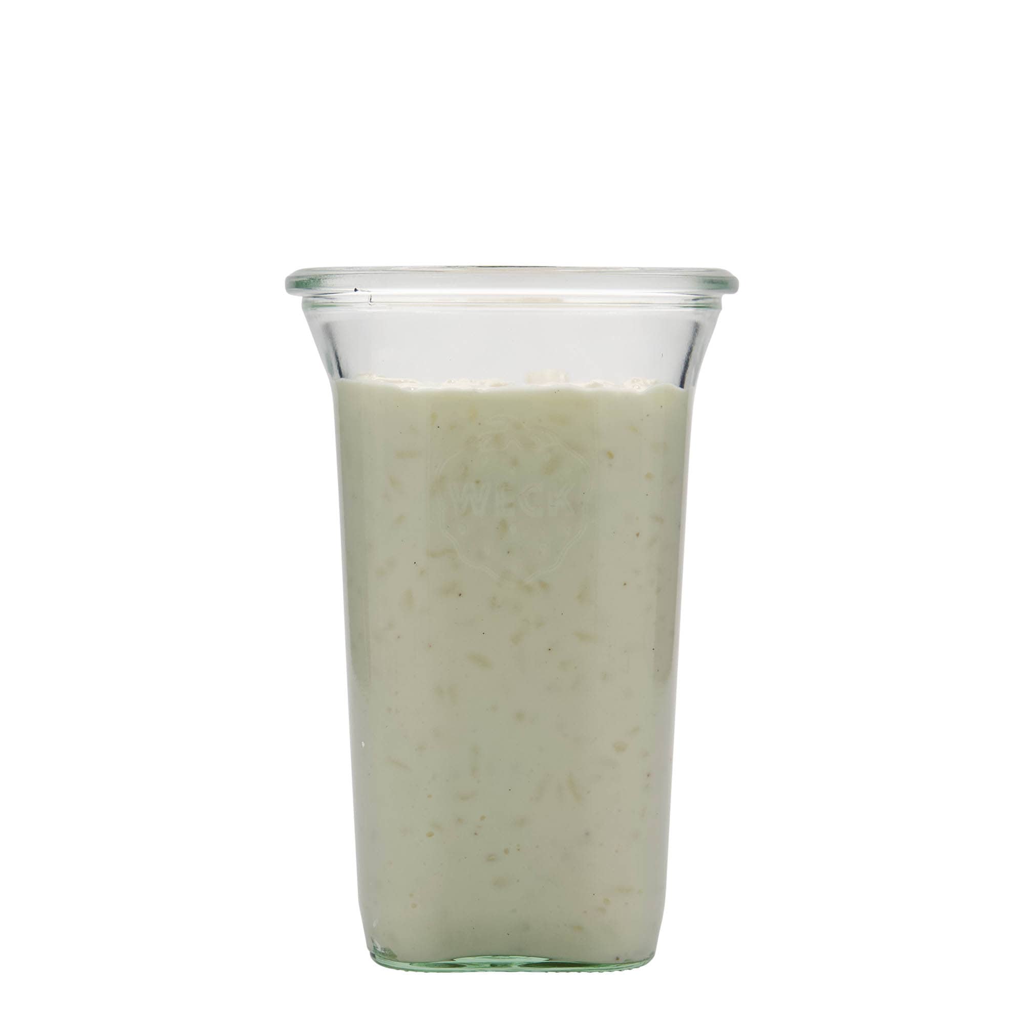 795 ml WECK Quadro sklo, štvorcové, otvor: okrúhly okraj 795 ml WECK Quadro sklo, štvorcové, otvor: okrúhly okraj