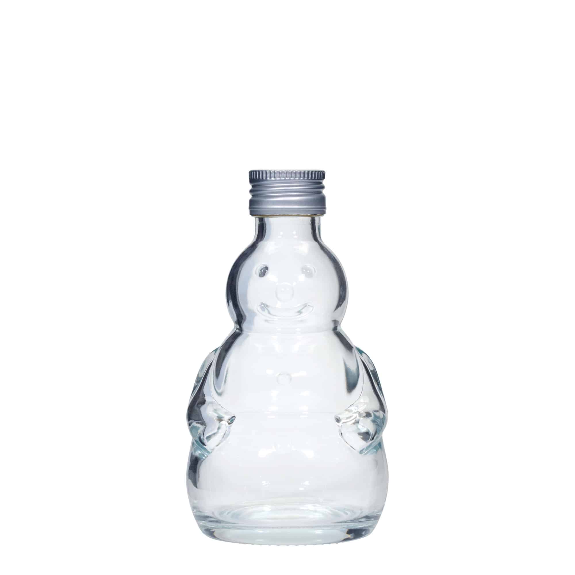 200 ml sklenená fľaša 'Snehuliak', hrdlo: PP 28