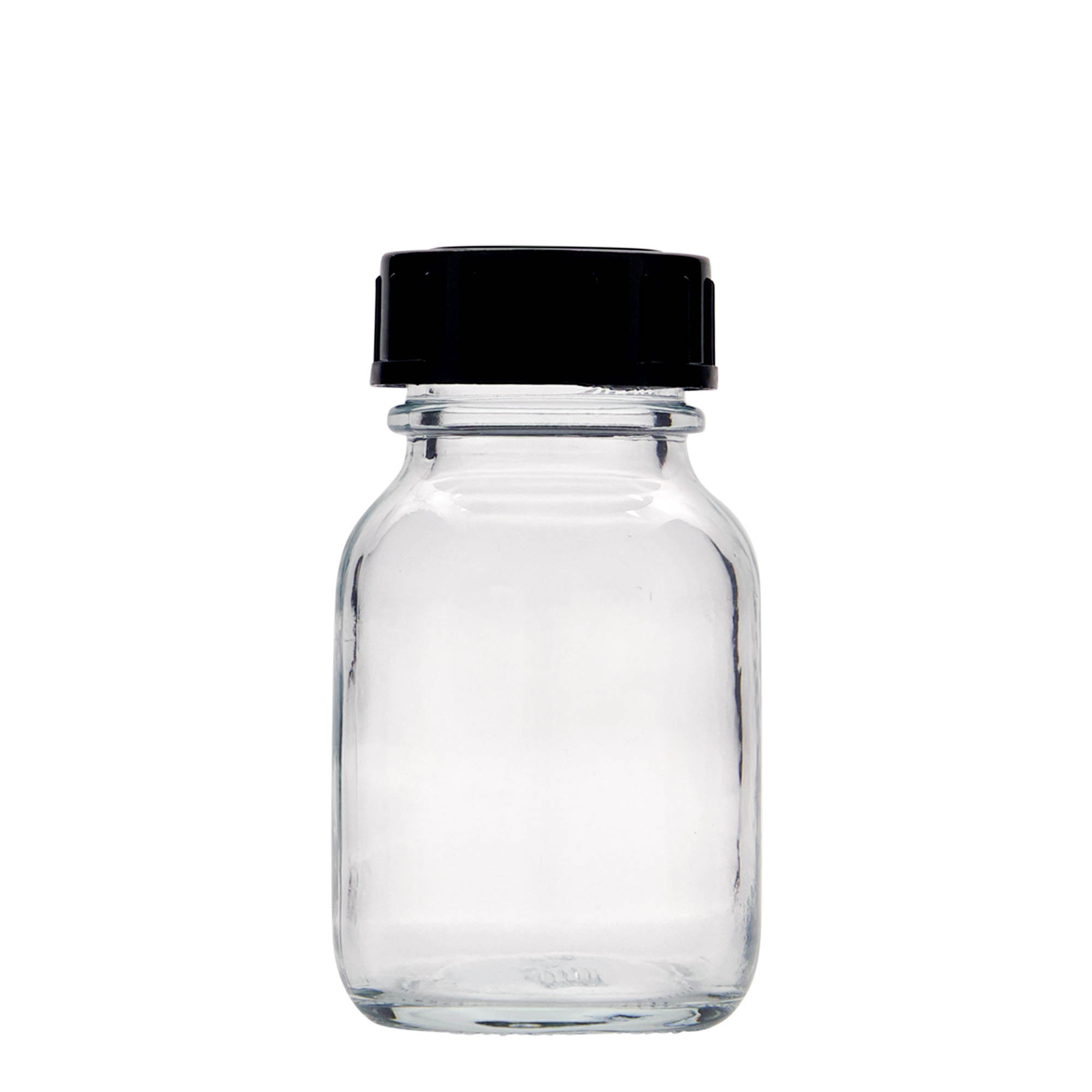 50 ml širokouhlová fľaša, hrdlo: DIN 32