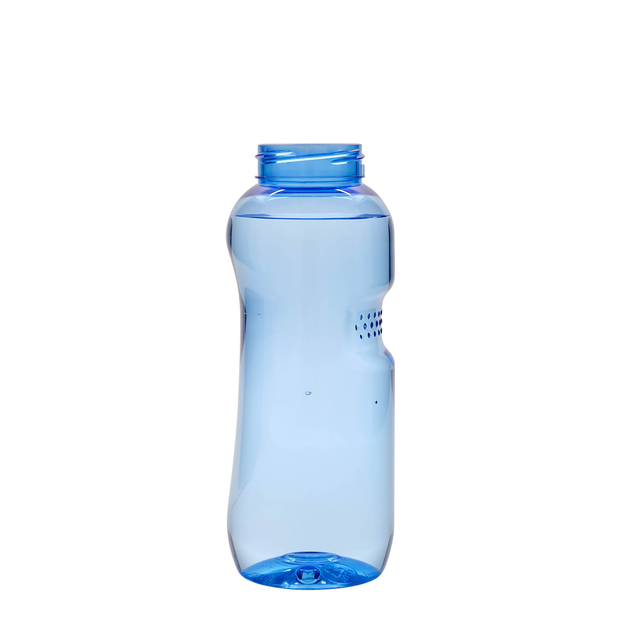 500 ml PET fľaša na pitie 'Kavodrink', plast, modrá