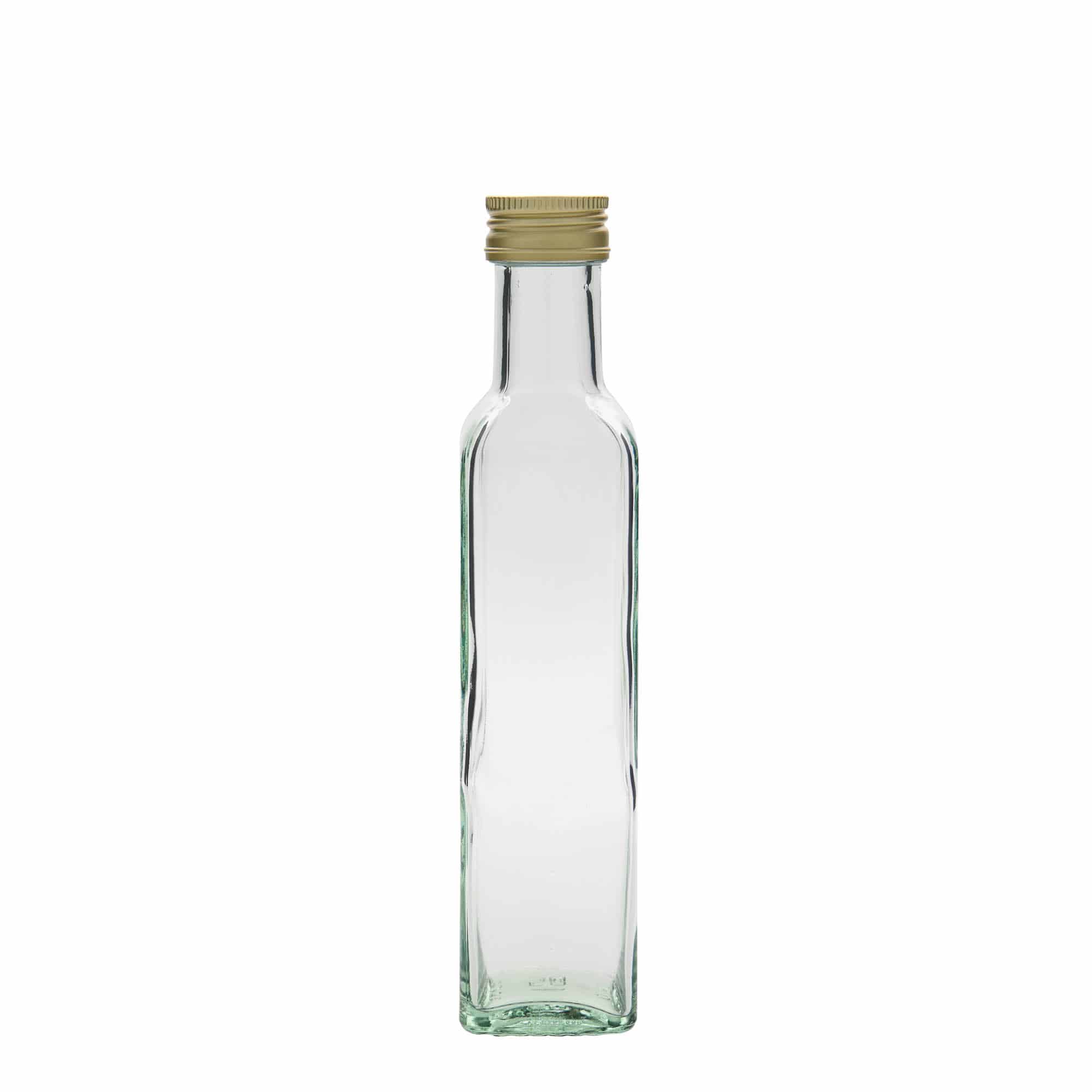 250 ml sklenená fľaša 'Marasca', štvorcová, hrdlo: PP 31,5 250 ml sklenená fľaša 'Marasca', štvorcová, hrdlo: PP 31,5