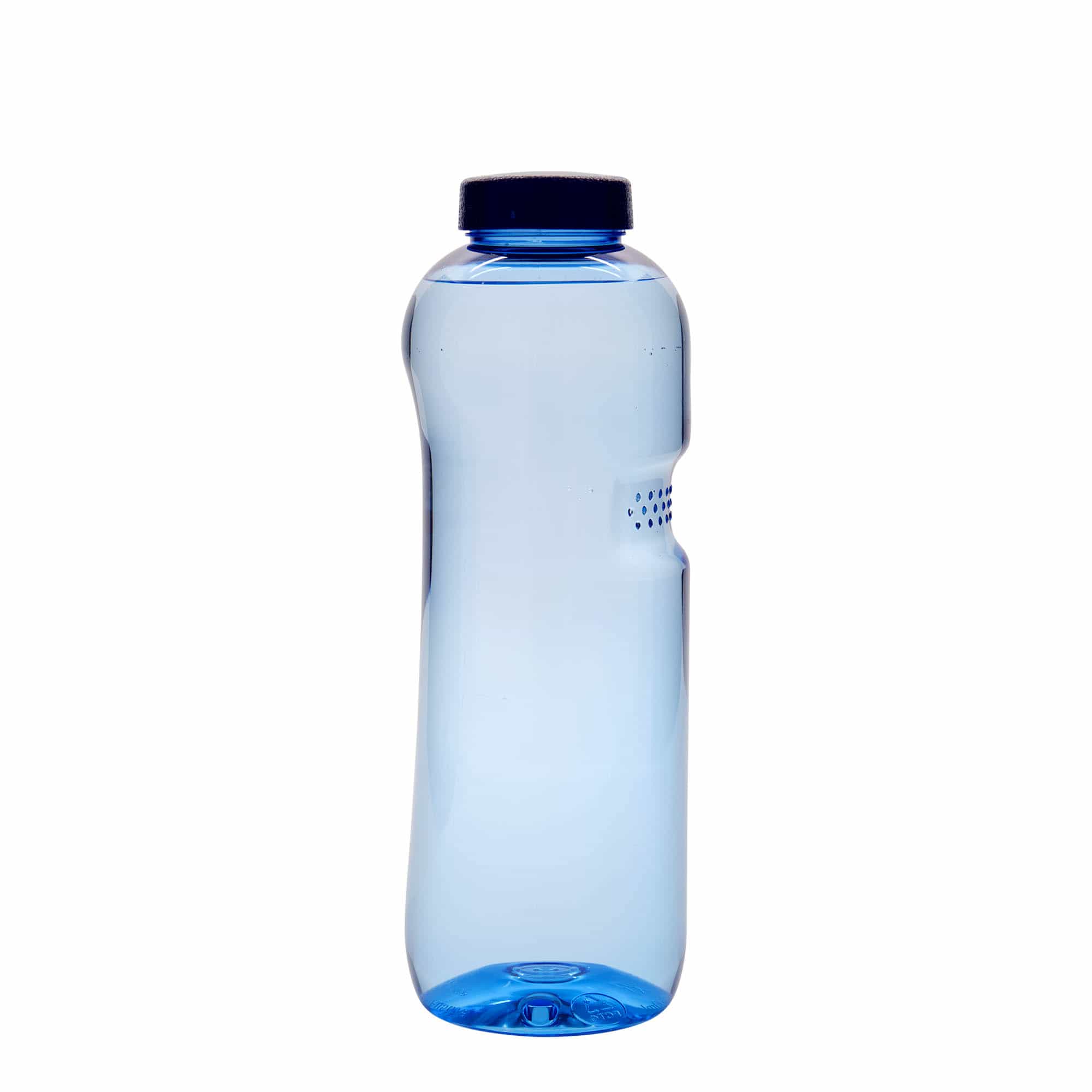 1 000 ml PET fľaša „Kavodrink“, plast, modrá farba