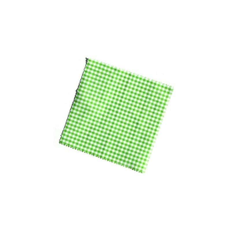 Textilné dečky kárované 12 x 12, štvorcové, textil, lipovozelená farba, hrdlo: TO38-TO53 Textilné dečky kárované 12 x 12, štvorcové, textil, lipovozelená farba, hrdlo: TO38-TO53