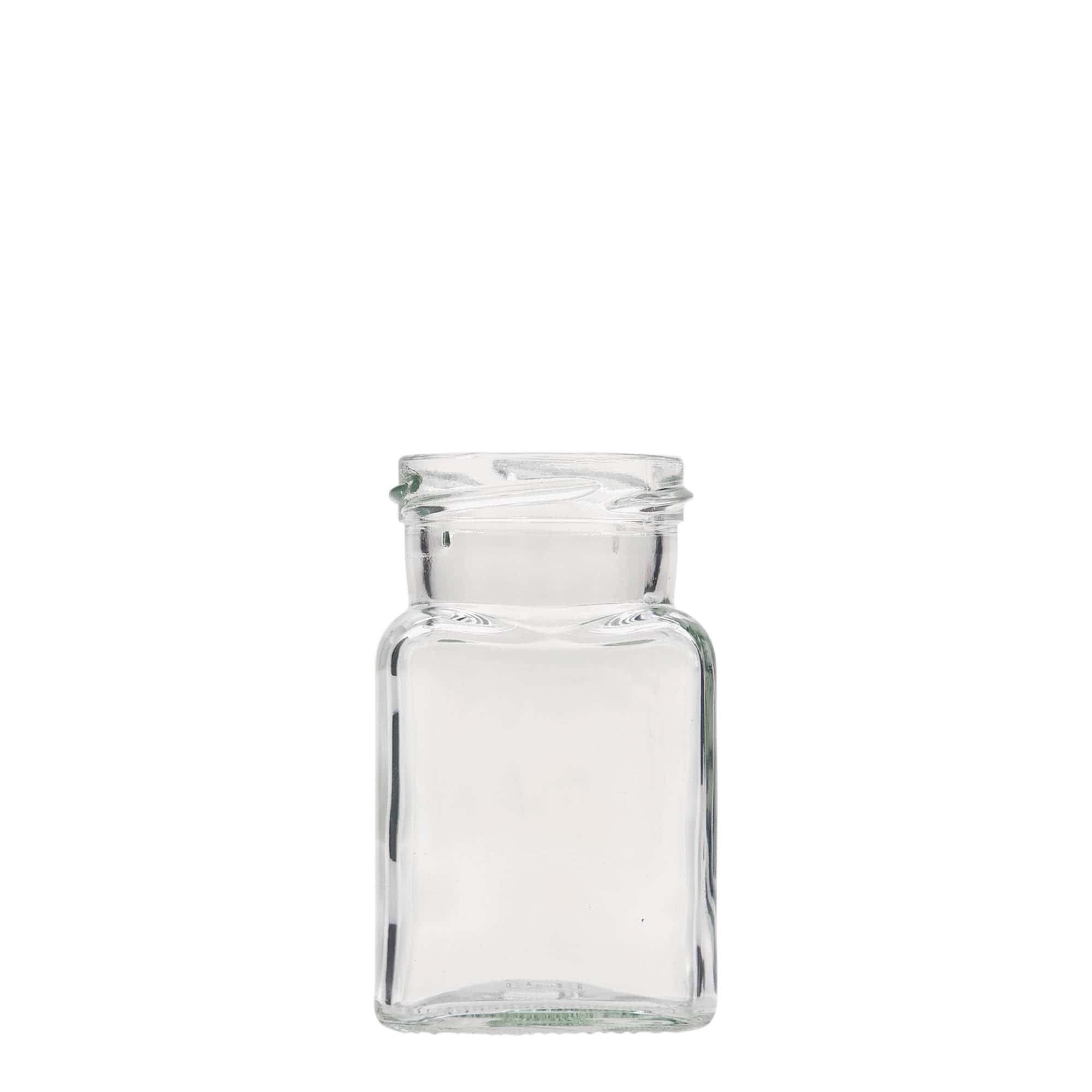 150 ml štvorcová fľaša, hrdlo: Twist-Off (TO 53)
