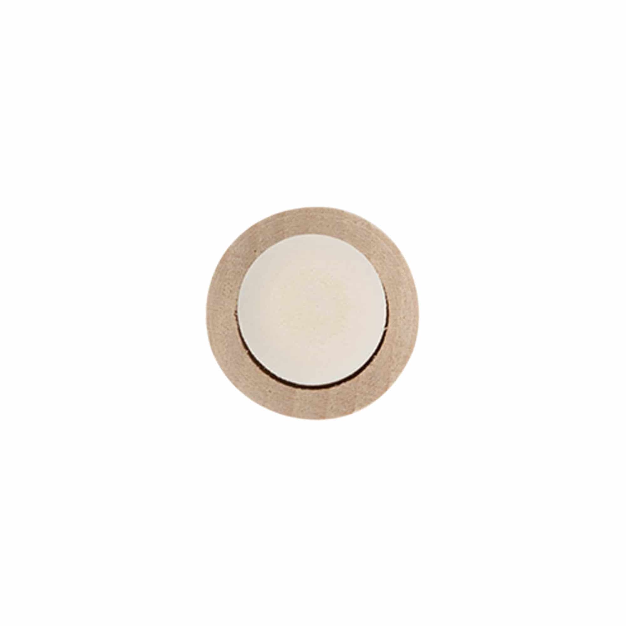 Korková zátka s úchopom 19 mm, drevo/plast, pre hrdlo: korok Korková zátka s úchopom 19 mm, drevo/plast, pre hrdlo: korok