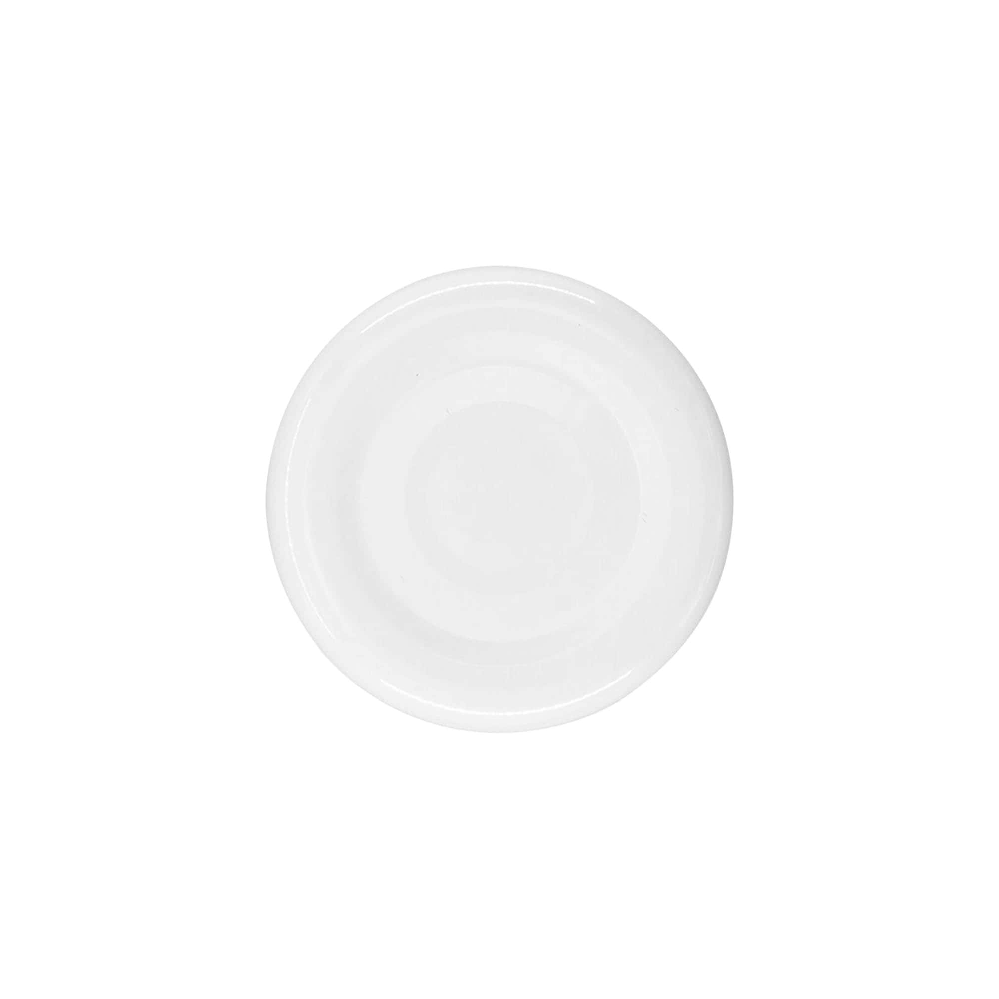 Twist-off viečko, biely plech, biele, pre hrdlo: TO 38 Twist-off viečko, biely plech, biele, pre hrdlo: TO 38