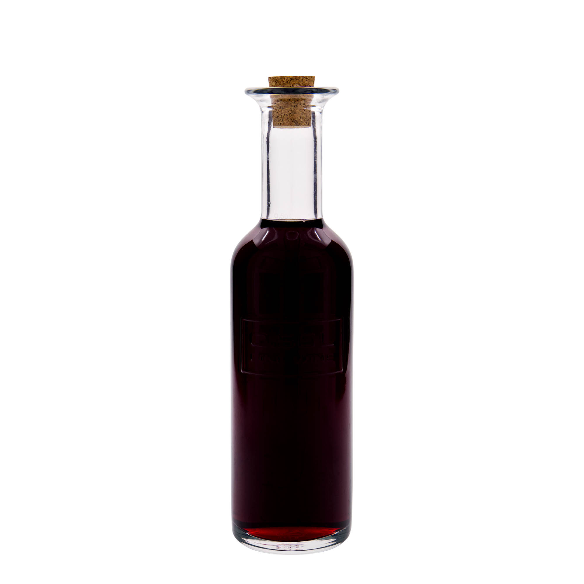 500 ml sklenená fľaša 'Optima Fine Wine', hrdlo: korok