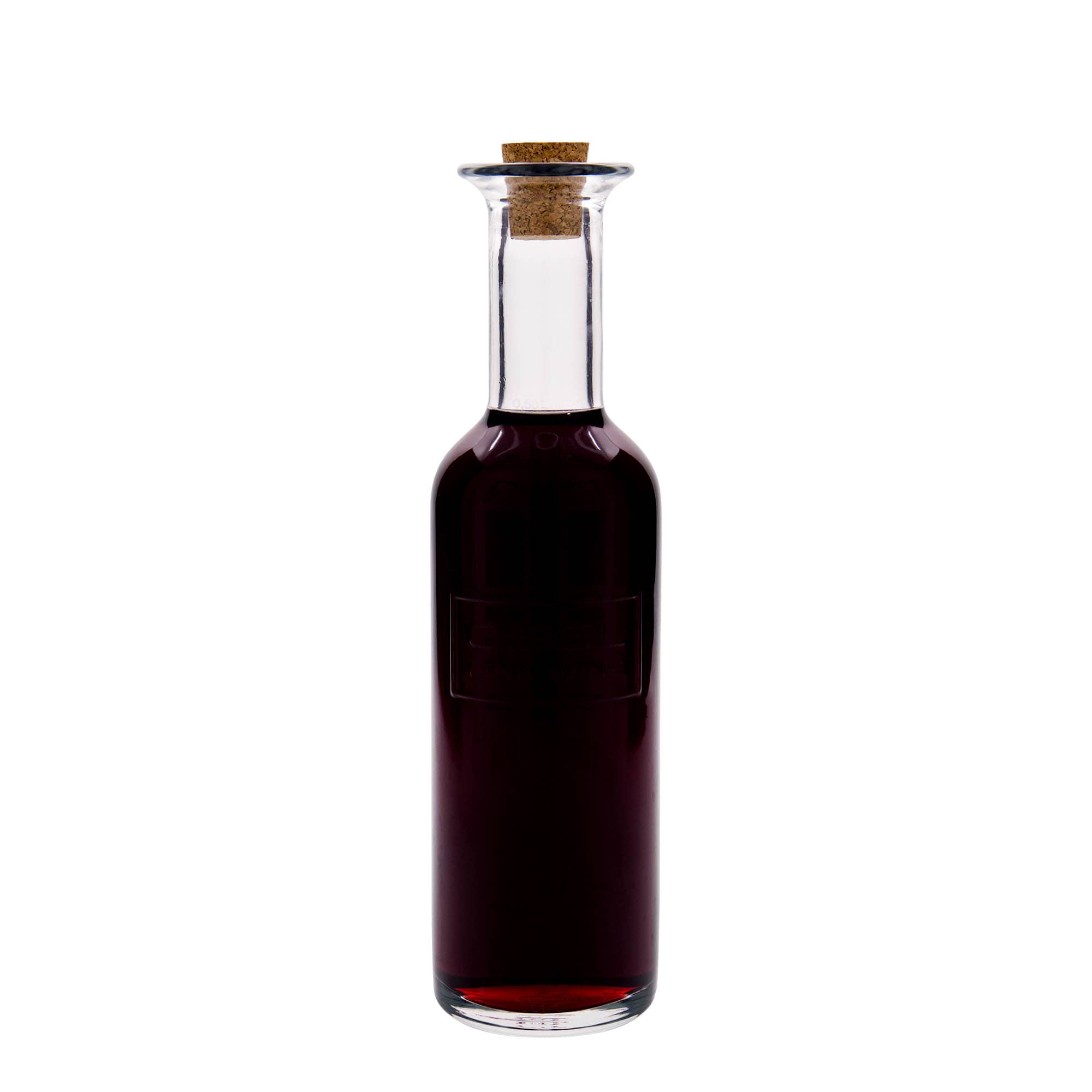 500 ml sklenená fľaša 'Optima Fine Wine', hrdlo: korok