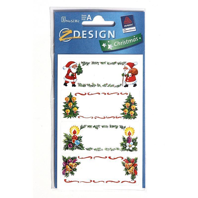 Zweckform etikety „Vianočné obrázky“, papier, viacfarebné