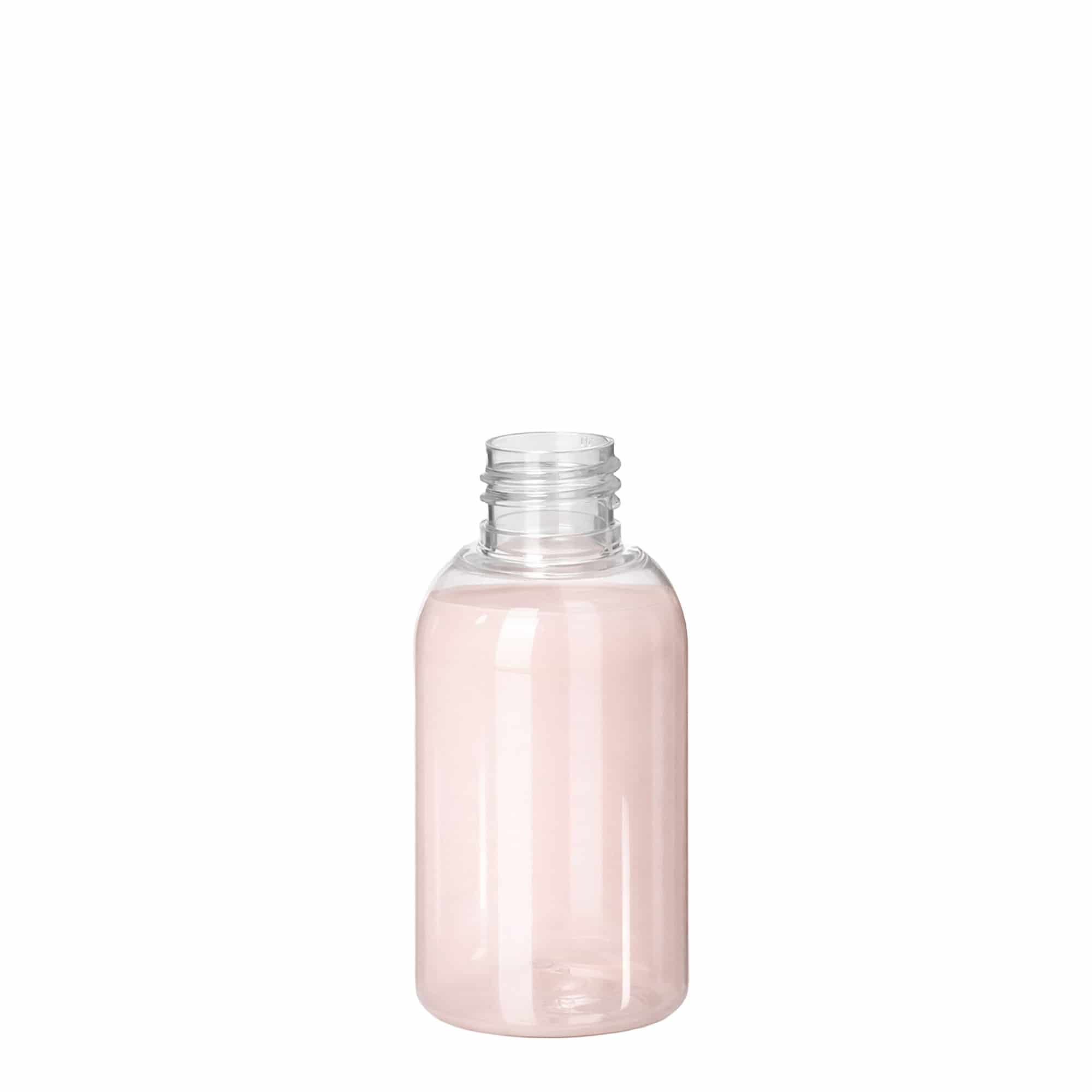 100 ml PET fľaša 'Boston', plast, hrdlo: 24/410