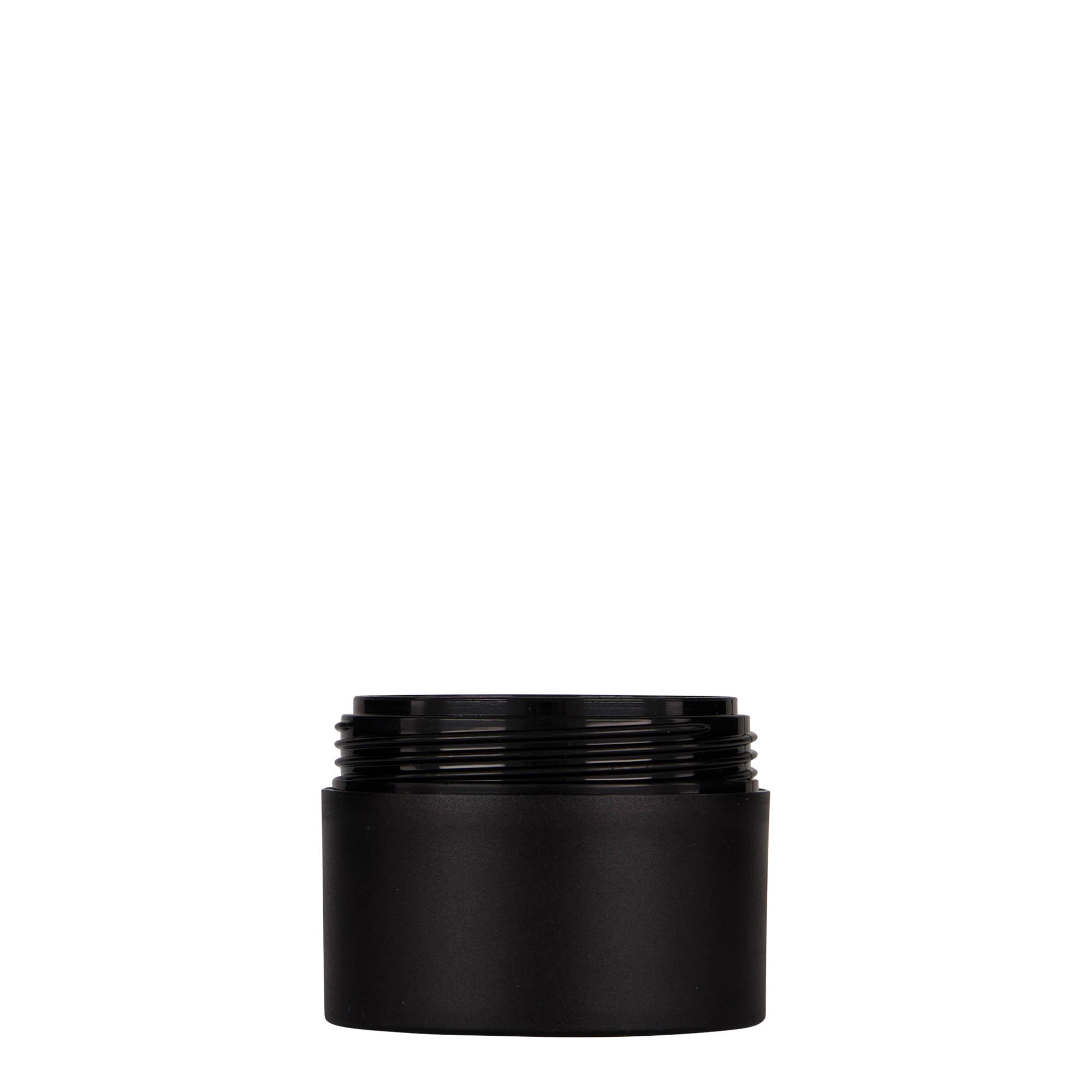 50 ml plastová dóza 'Antonella', PP, čierna, hrdlo: závitové viečko 50 ml plastová dóza 'Antonella', PP, čierna, hrdlo: závitové viečko