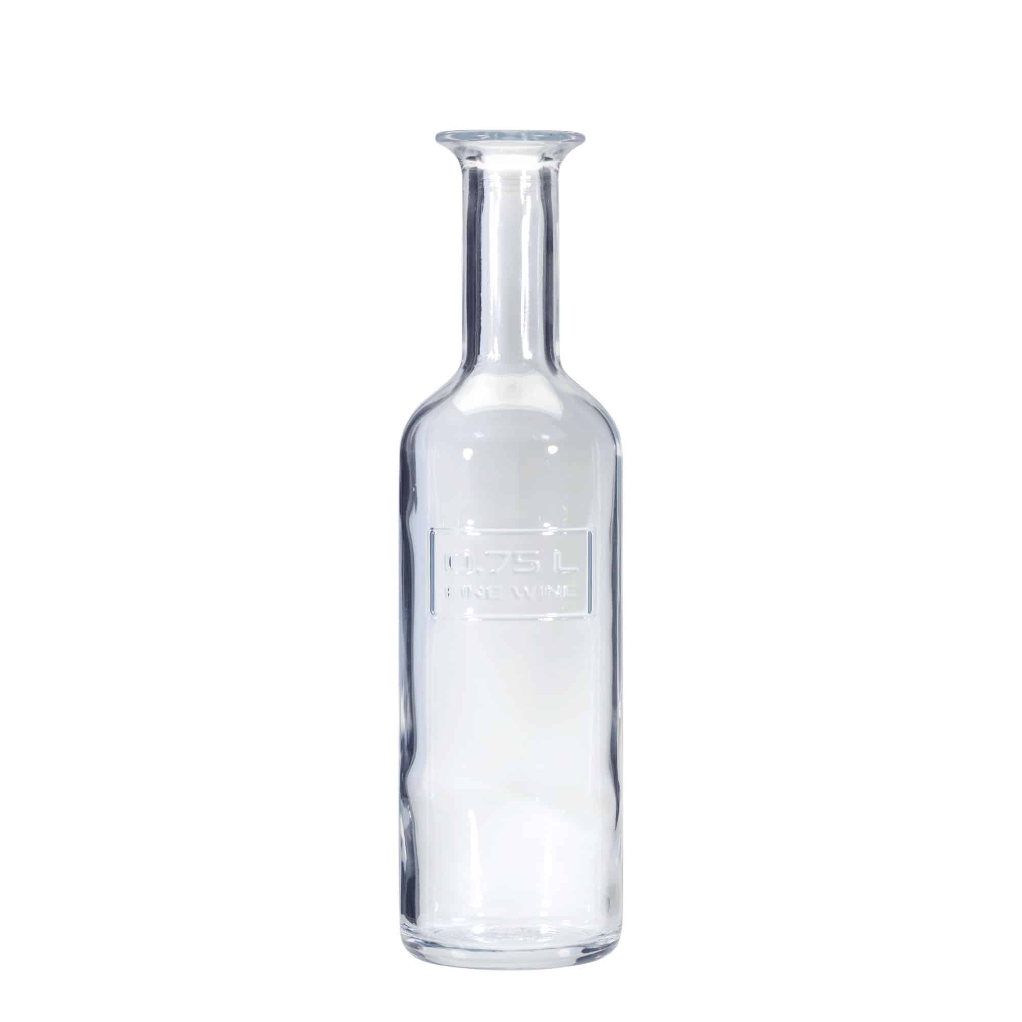 750 ml sklená fľaša „Optima Fine Wine“, hrdlo: korok 750 ml sklená fľaša „Optima Fine Wine“, hrdlo: korok