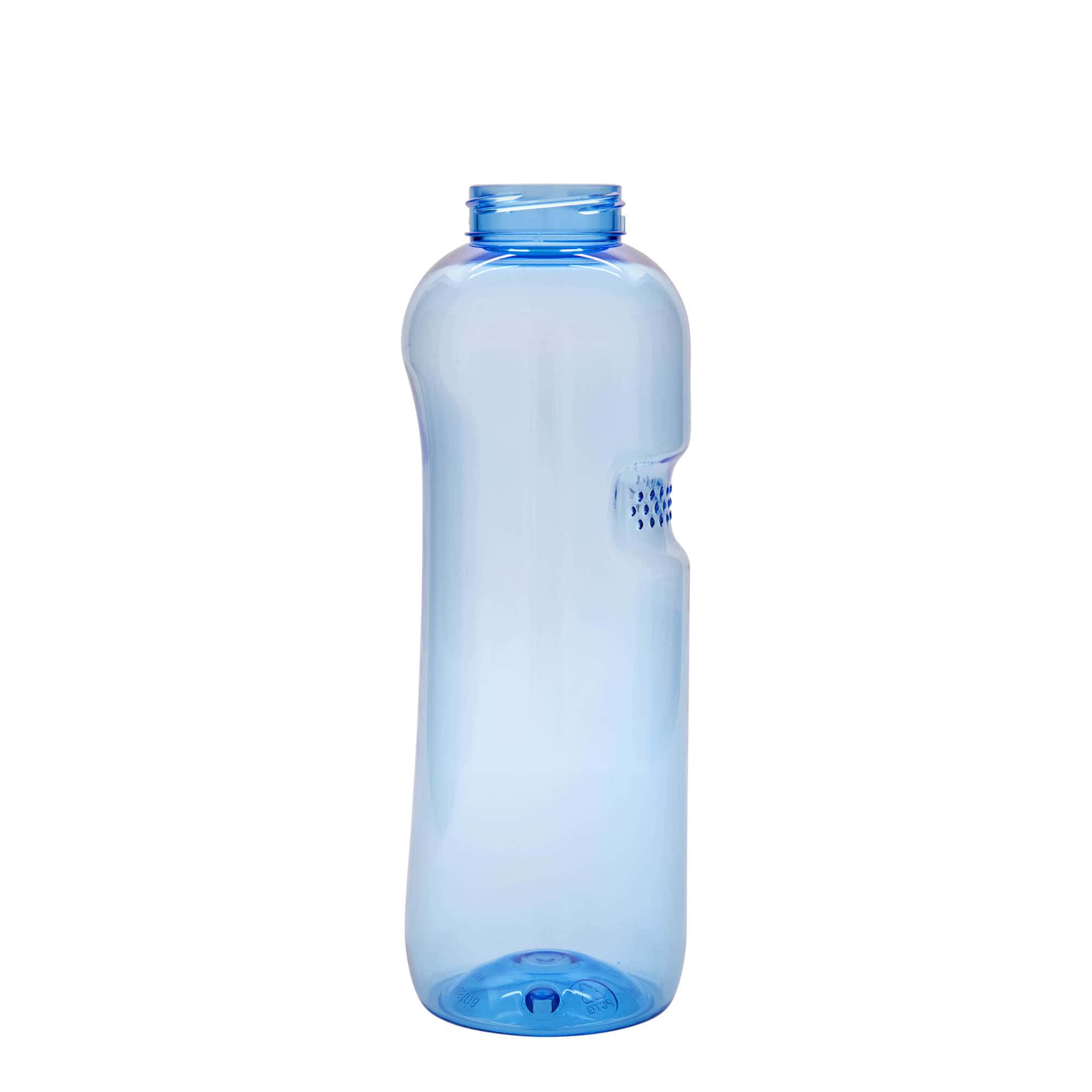 1 000 ml PET-fľaša na pitie 'Kavodrink', plast, modrá