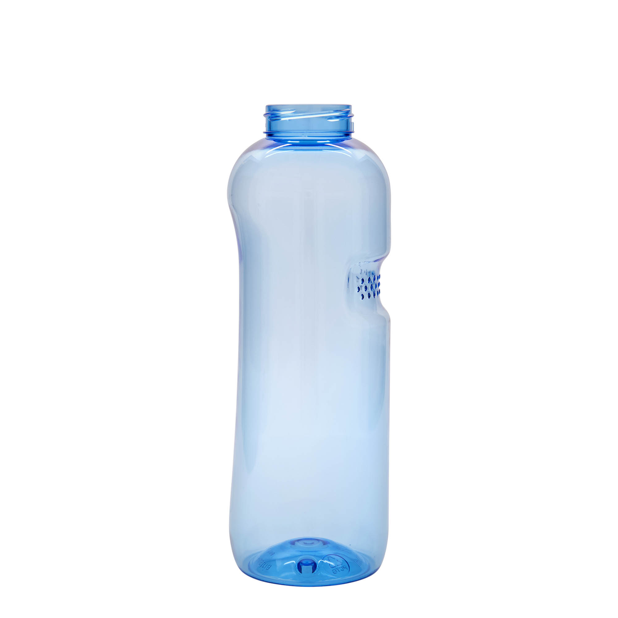 1 000 ml PET-fľaša na pitie 'Kavodrink', plast, modrá