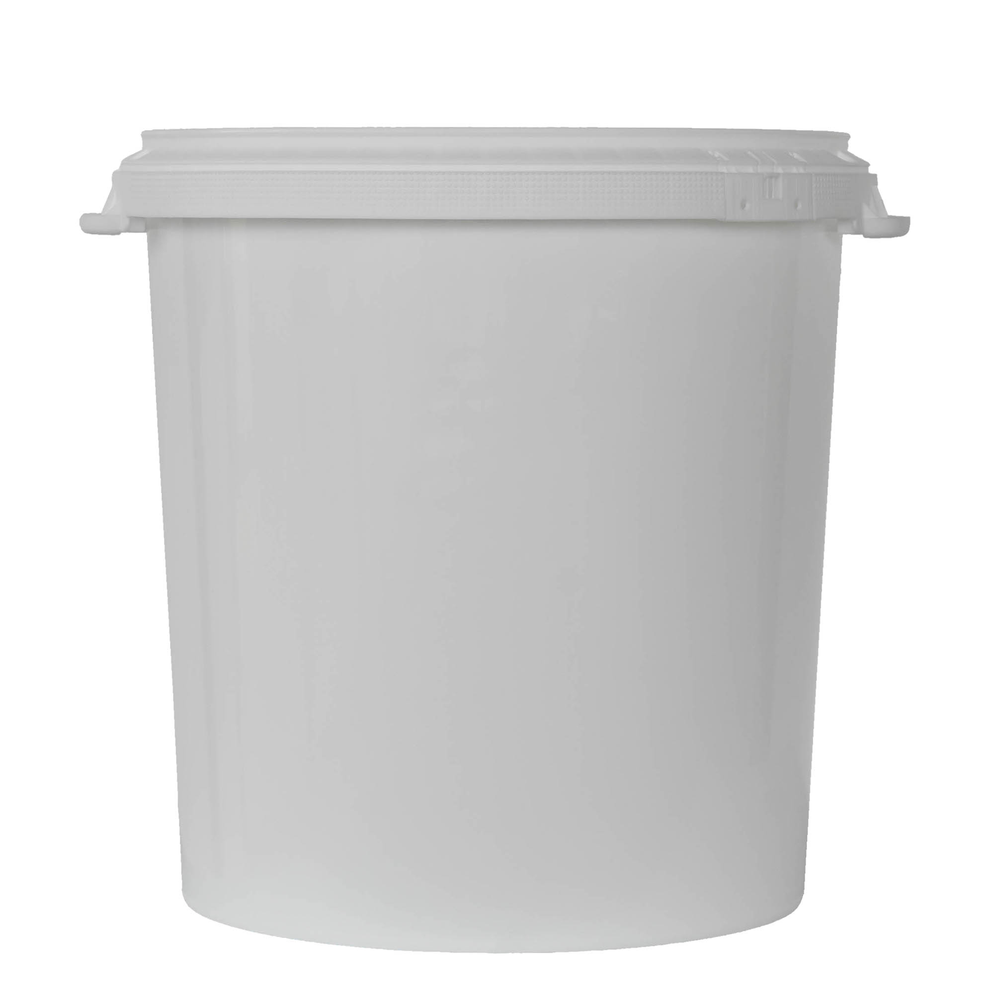 30 l vedro, PP plast, biele