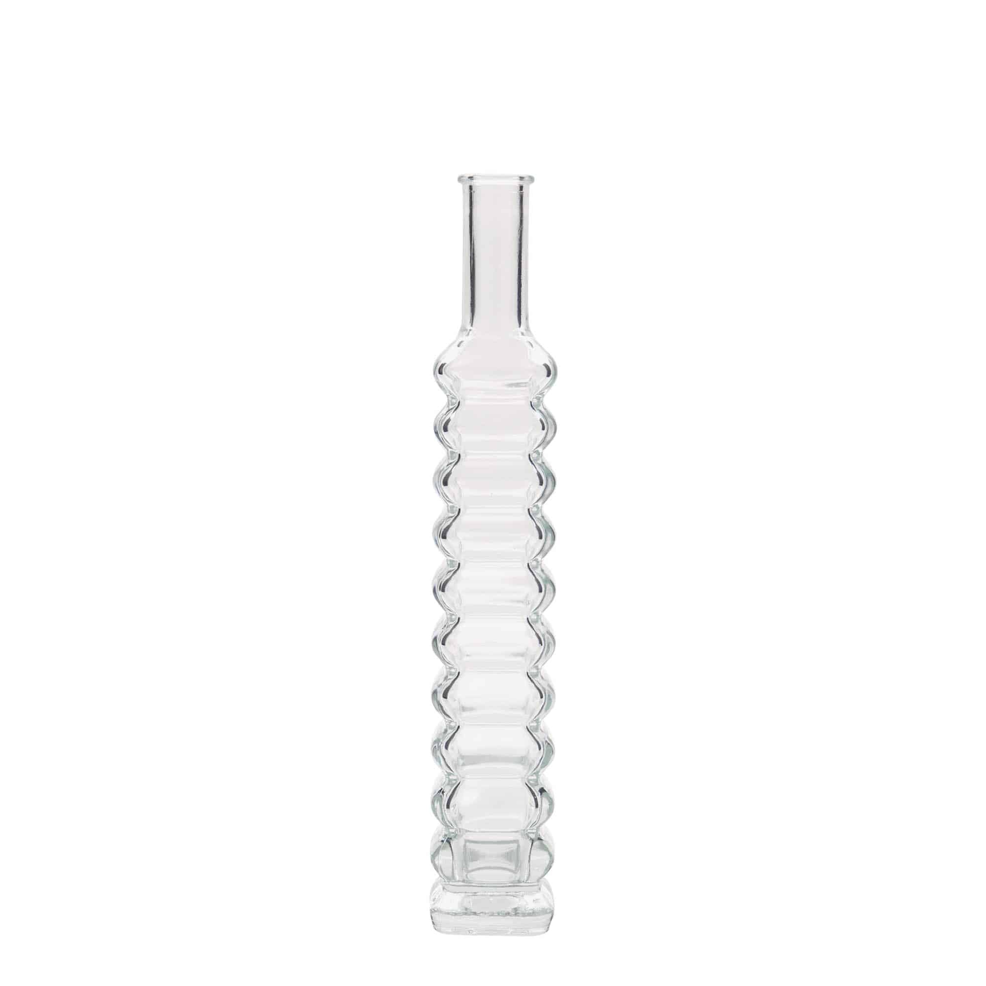 100 ml sklená fľaša „Roma“, štvorcová, hrdlo: korok 100 ml sklená fľaša „Roma“, štvorcová, hrdlo: korok