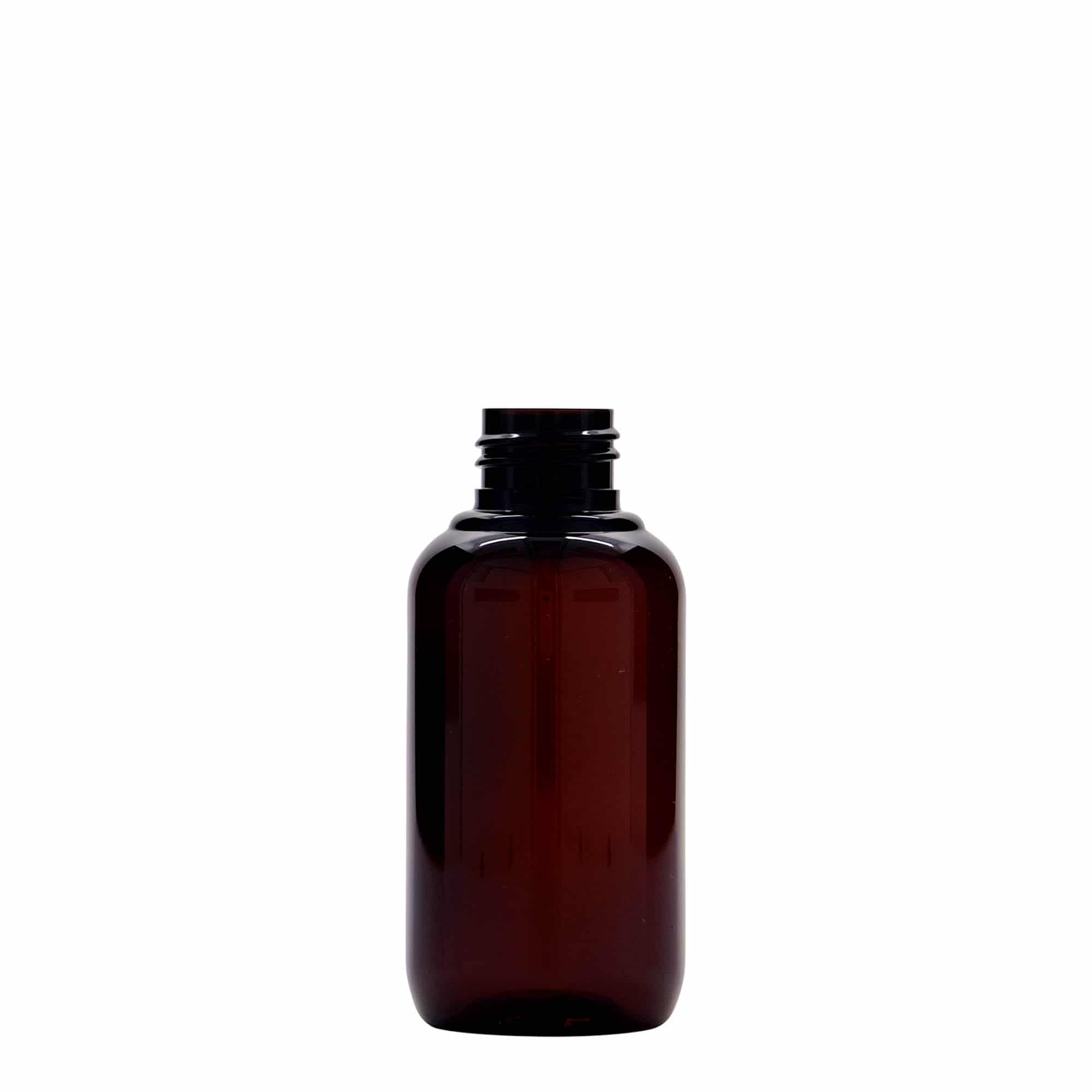 100 ml recyklovaná plastová fľaša „Victor“s Best“, PCR, hnedá farba, hrdlo: GPI 24/410