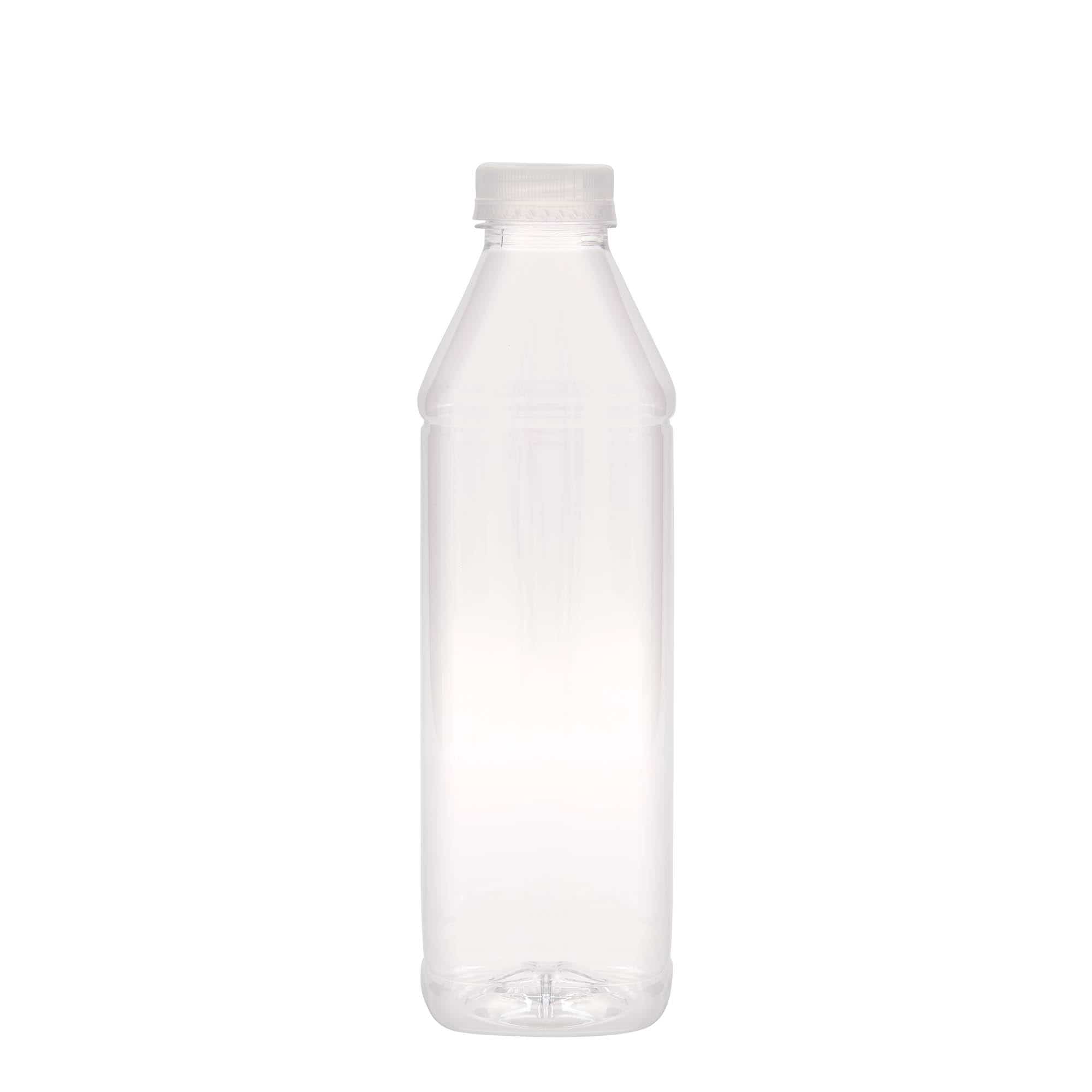 1 000 ml PET fľaša Milk and Juice Carré, štvorcová, plast, hrdlo: 38 mm