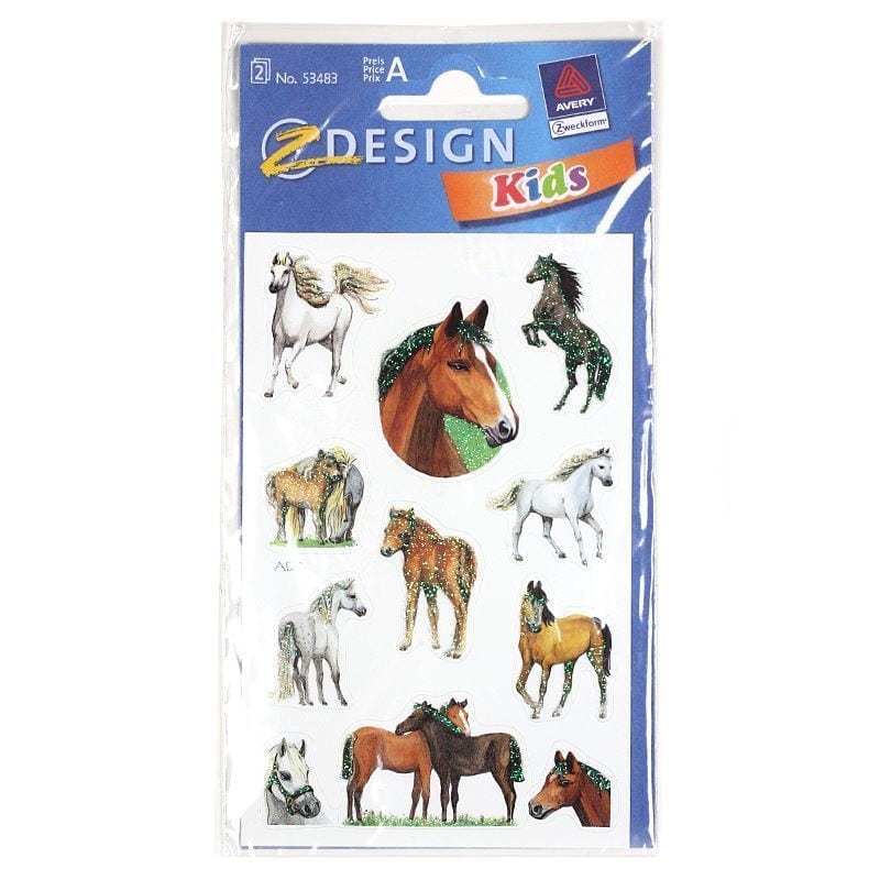Zweckform nálepky 'Kone', papier, viacfarebné