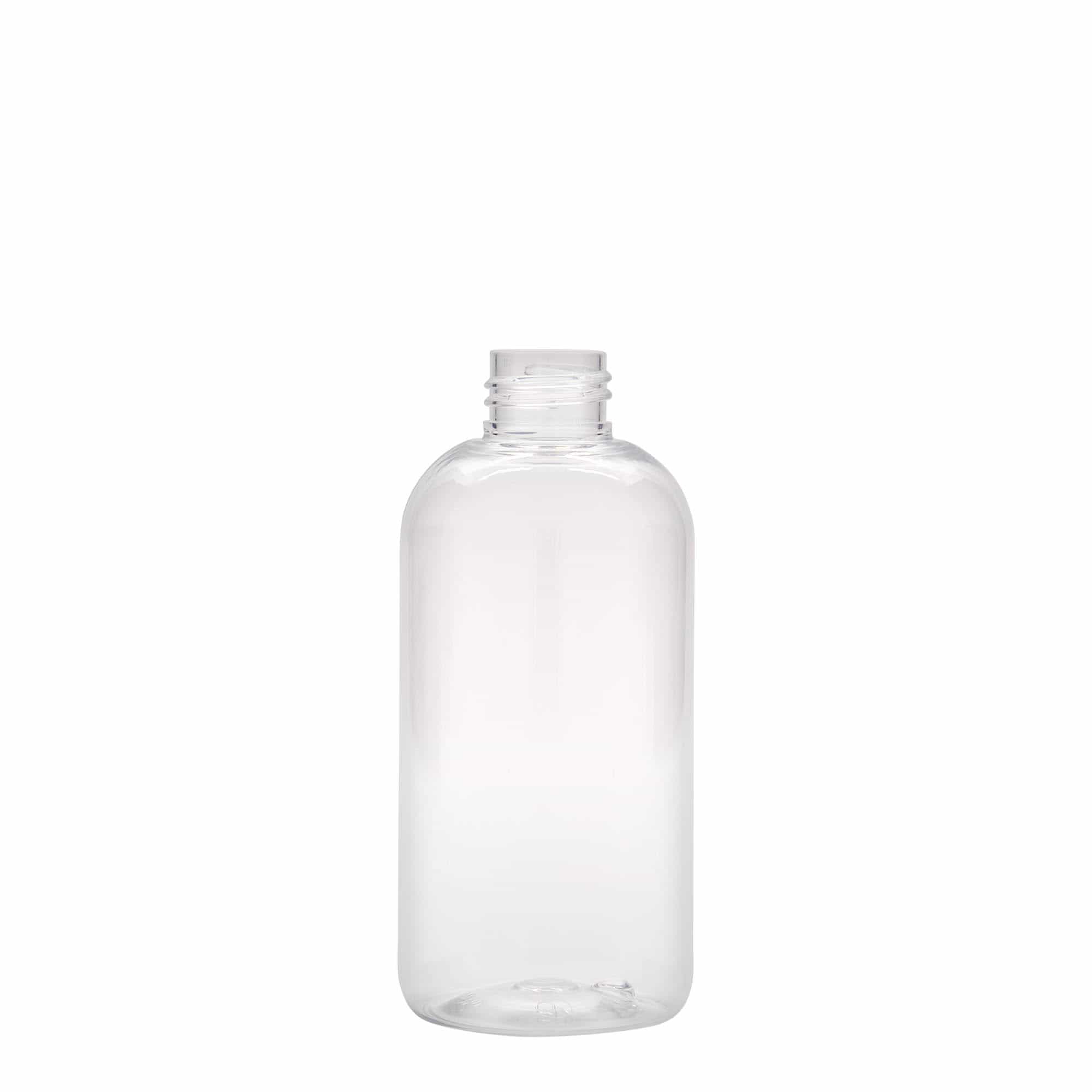 200 ml PET fľaša „Boston“, plast, hrdlo: GPI 24/410 200 ml PET fľaša „Boston“, plast, hrdlo: GPI 24/410