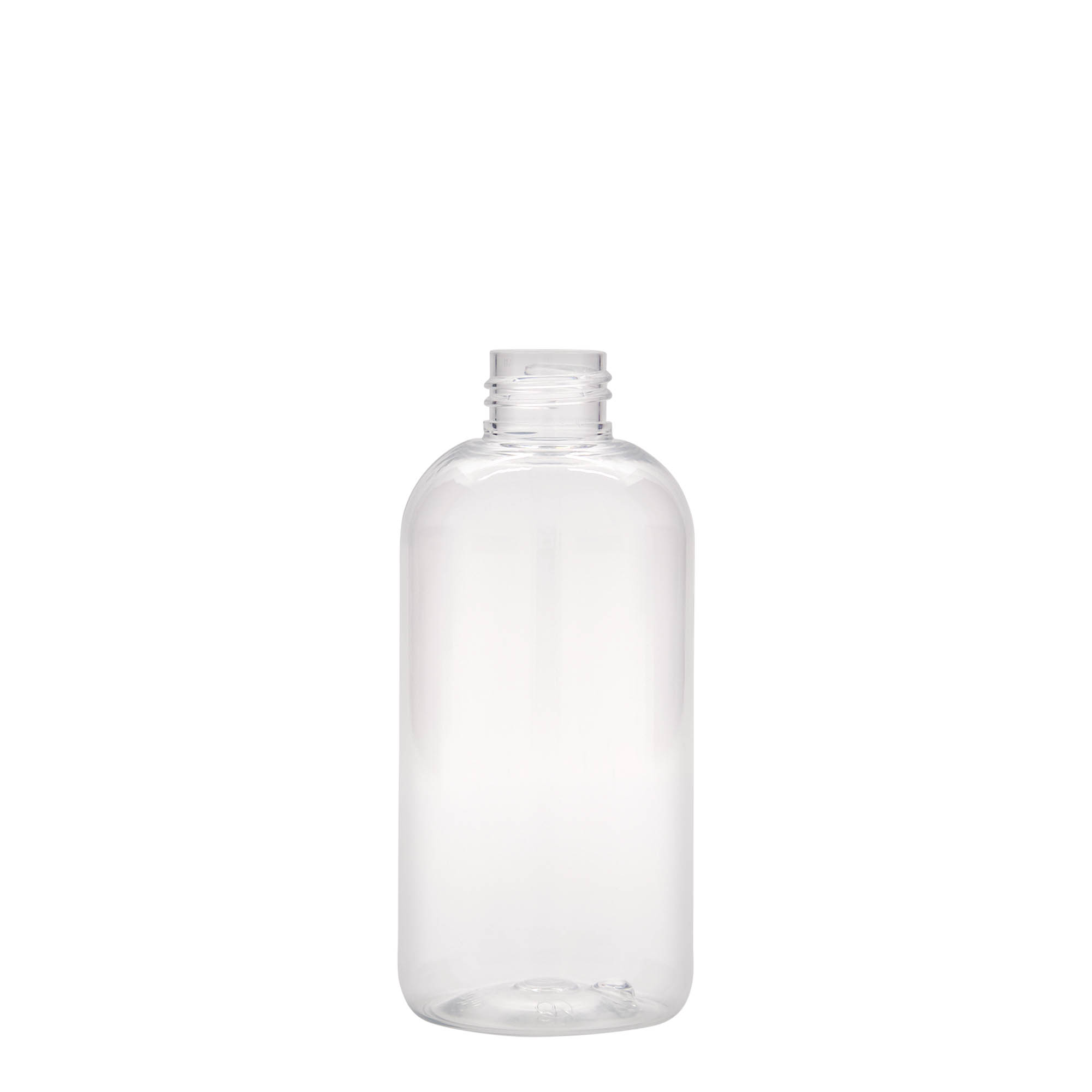 200 ml PET fľaša 'Boston', plast, hrdlo: 24/410 200 ml PET fľaša 'Boston', plast, hrdlo: 24/410