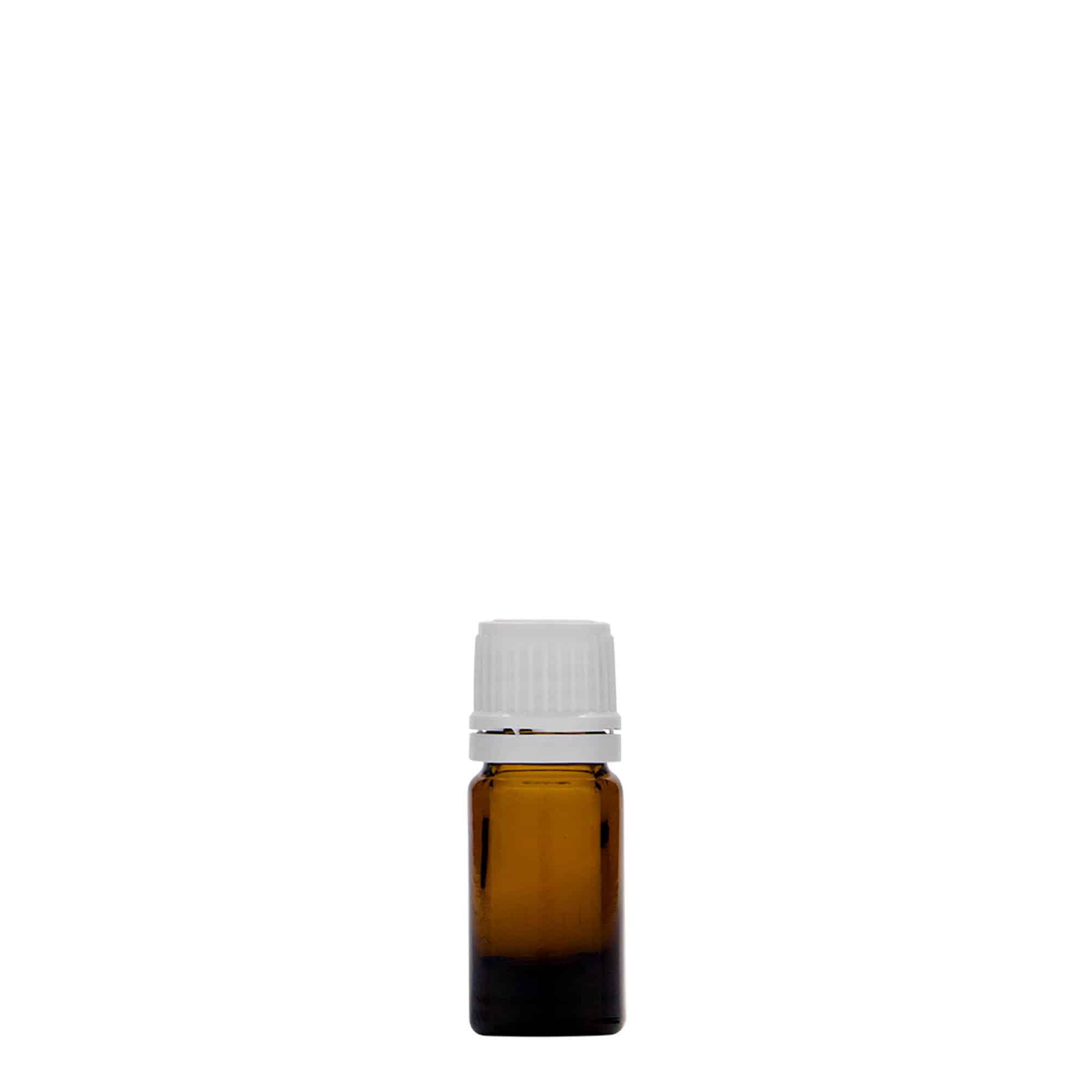 5 ml lekárska fľaša, sklo, hnedá, hrdlo: DIN 18