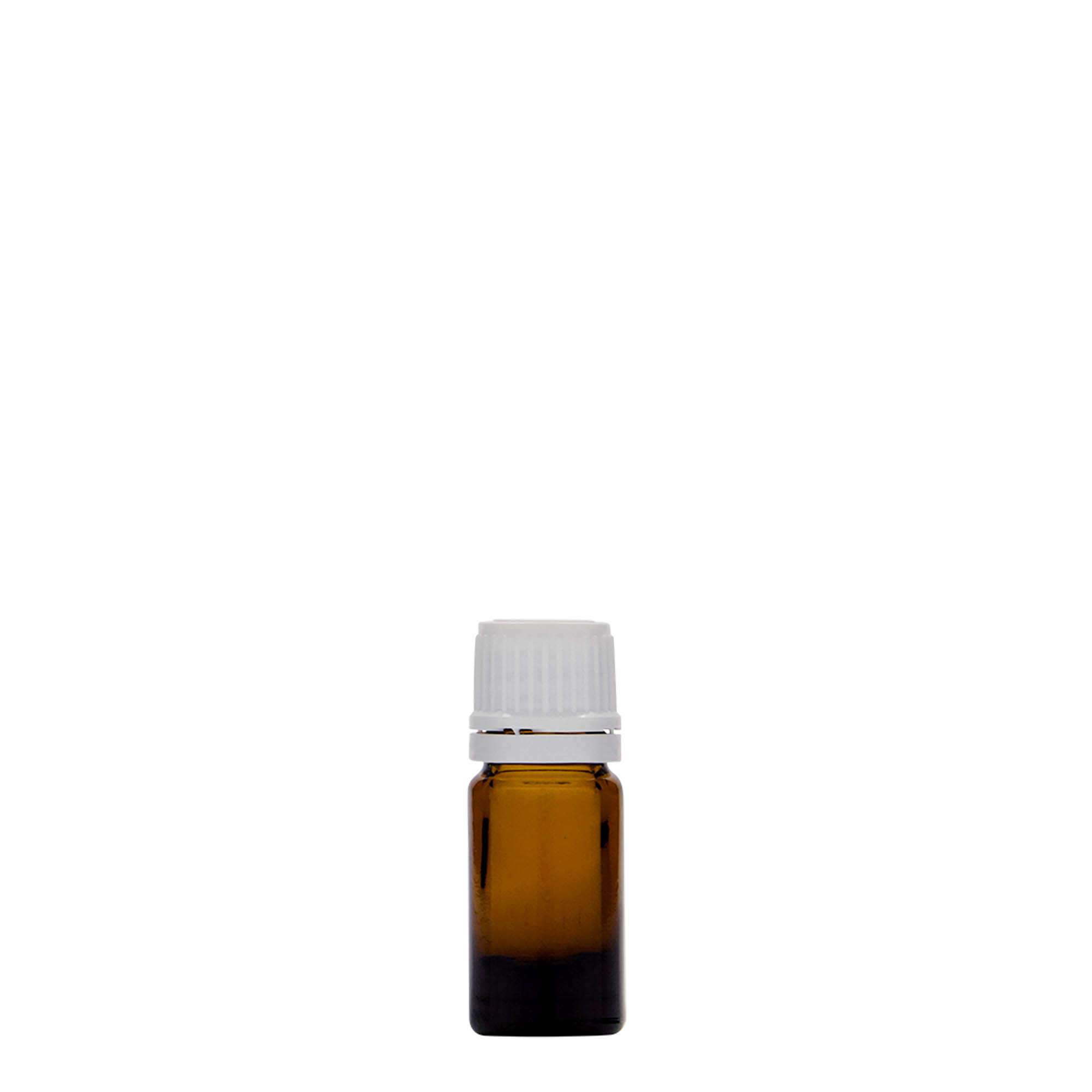 5 ml lekárska fľaša, sklo, hnedá, hrdlo: DIN 18