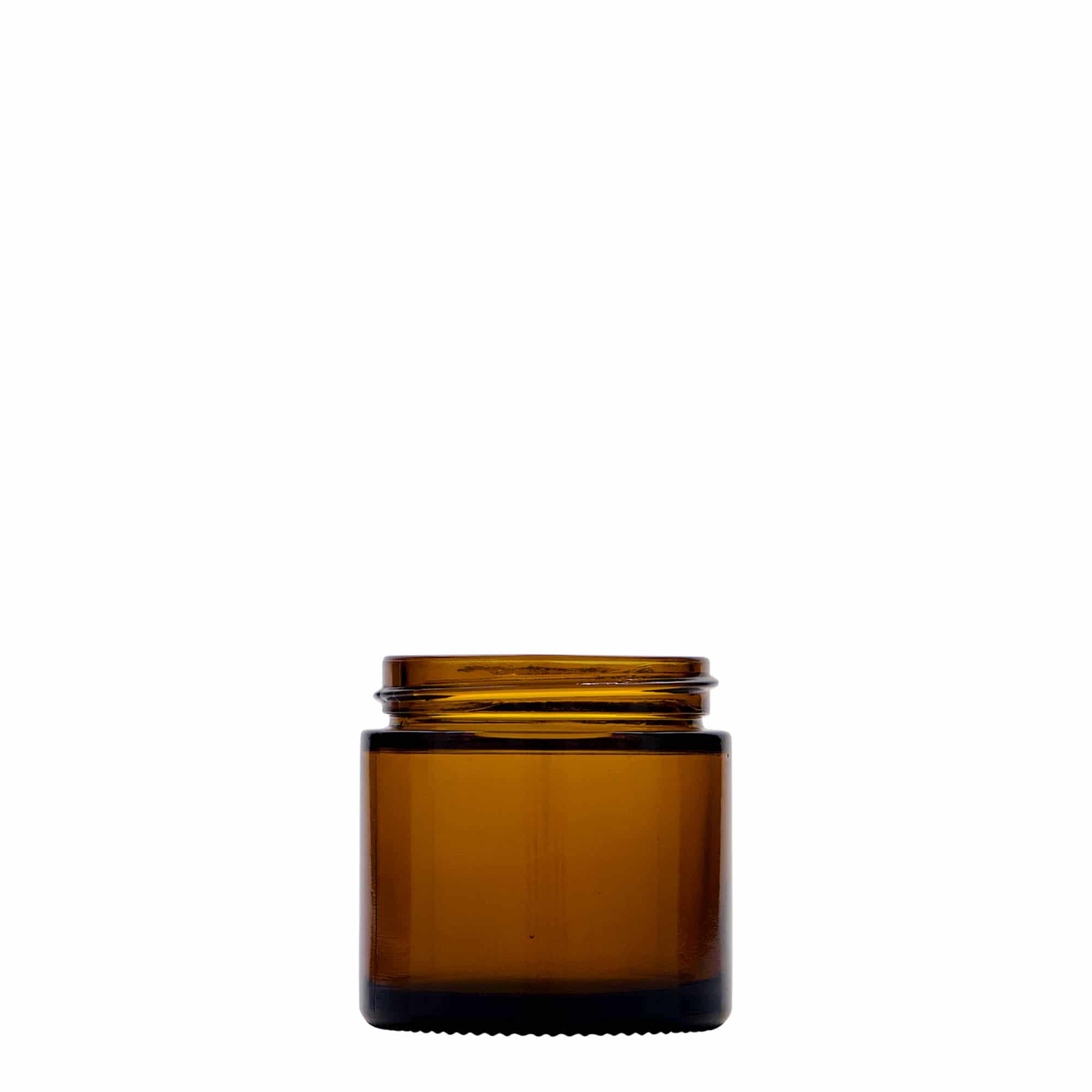60 ml téglik 'Brown Line', sklo, hnedý, hrdlo: závitové viečko