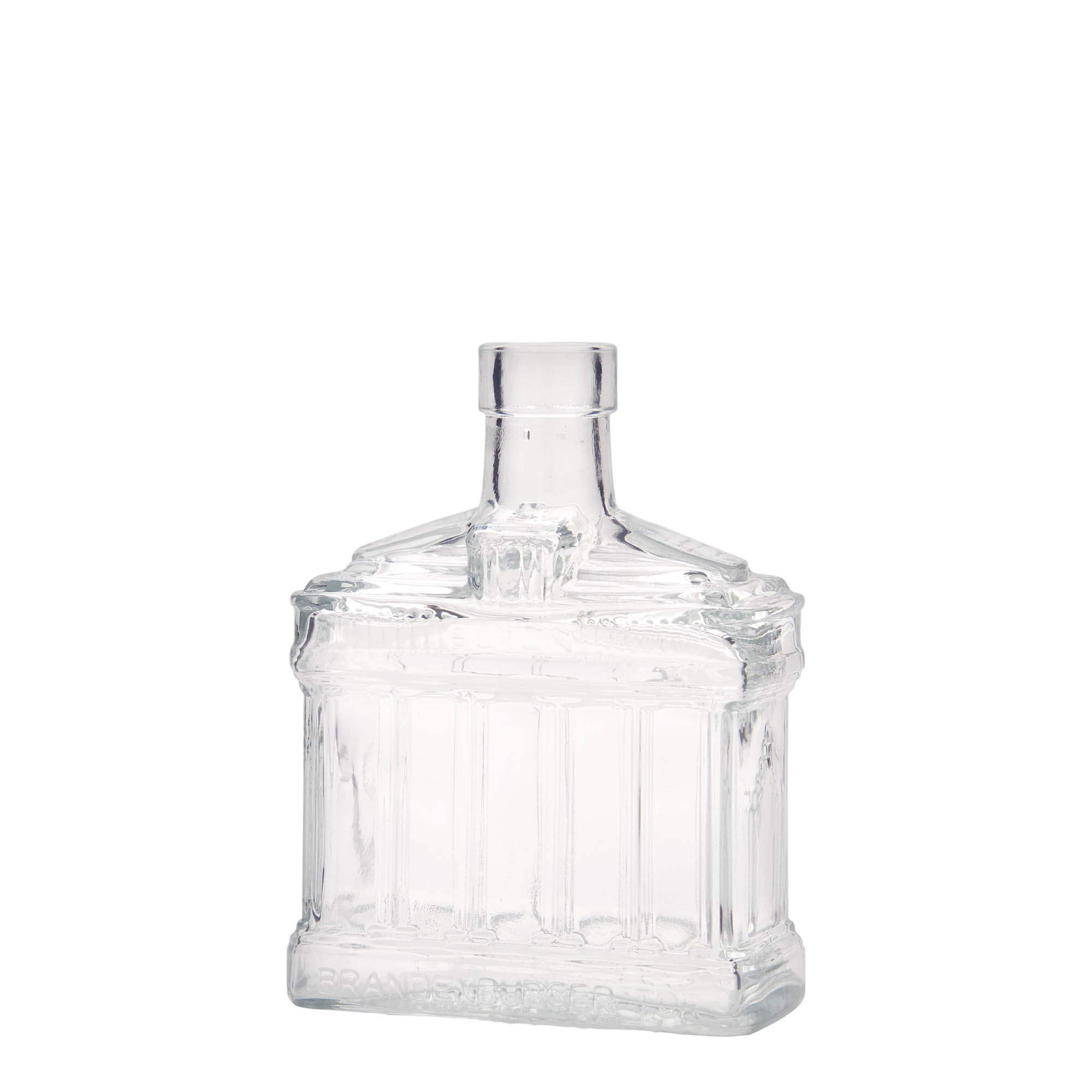 200 ml sklenená fľaša 'Brandenburská brána', hrdlo: korok