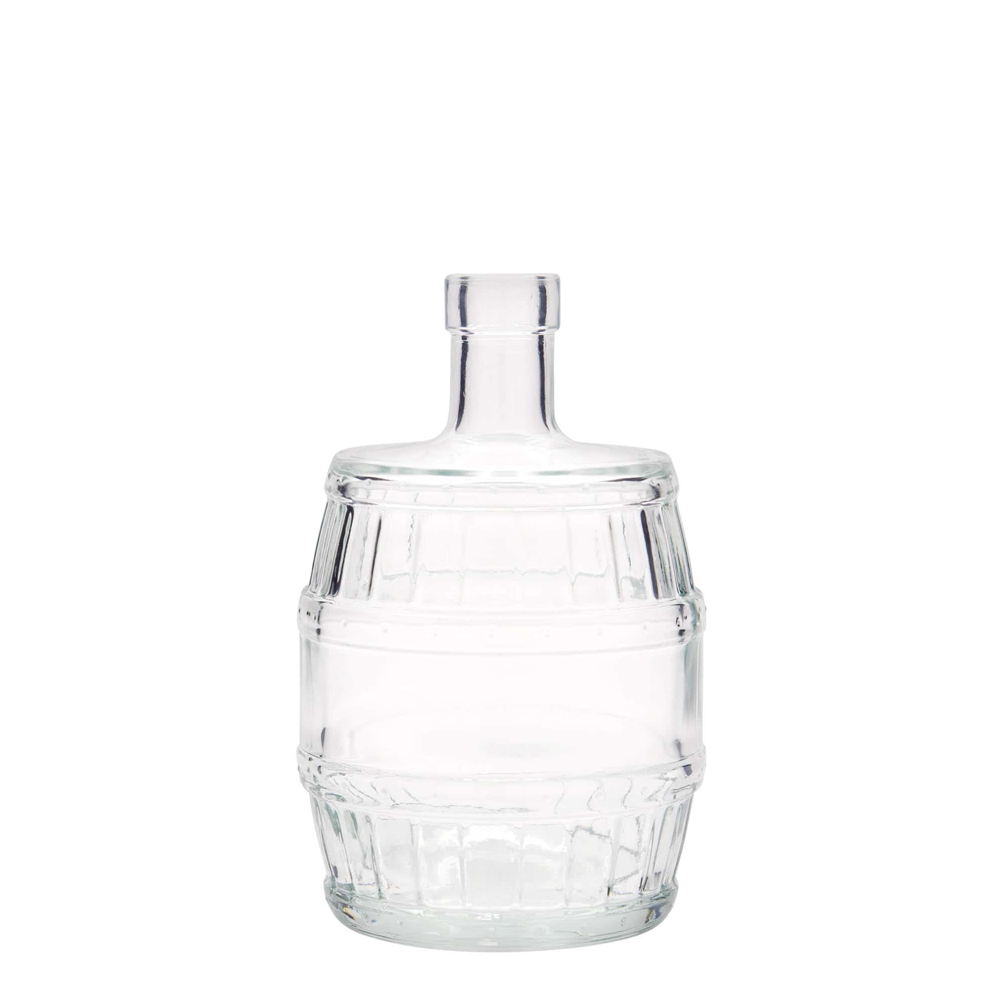 500 ml sklená fľaša „Sud“, hrdlo: korok 500 ml sklená fľaša „Sud“, hrdlo: korok