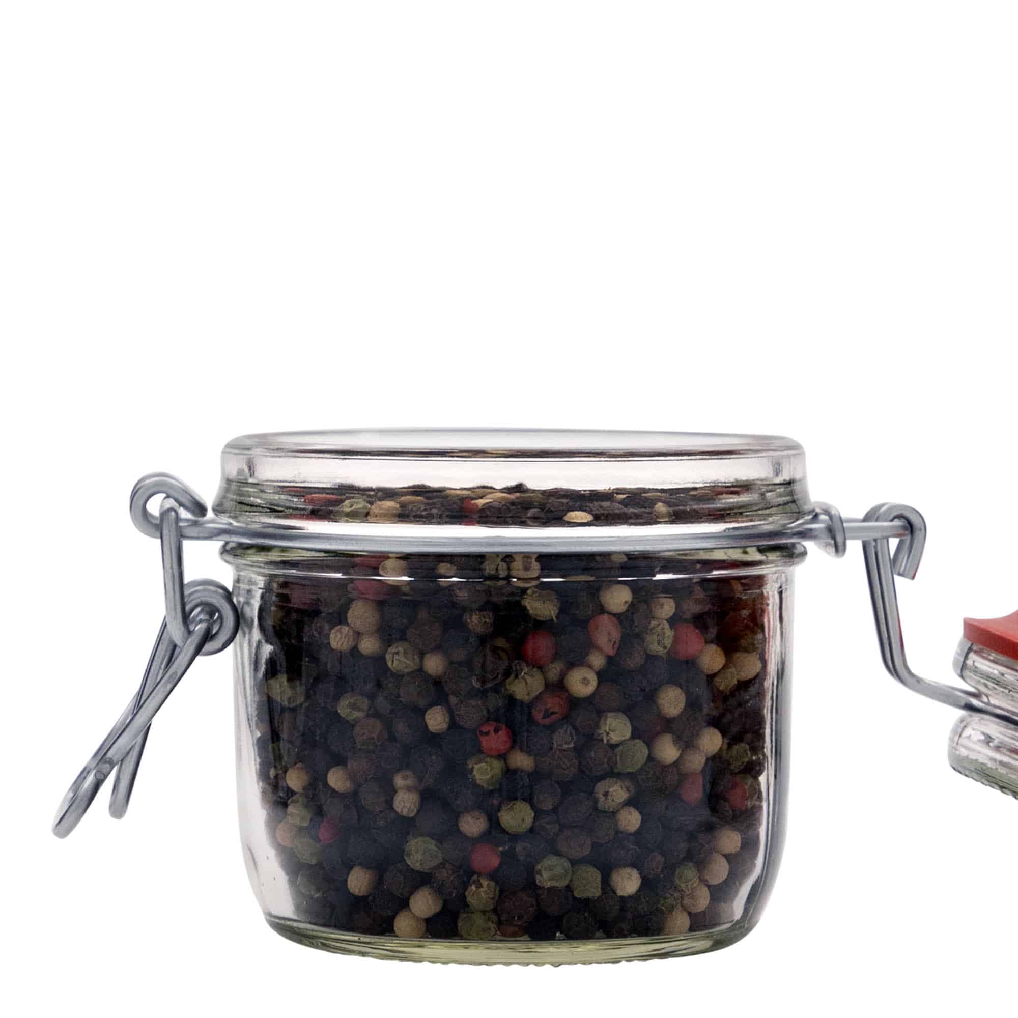 255 ml sklenený pohár so závitovým uzáverom, hrdlo: uzáver so závitom