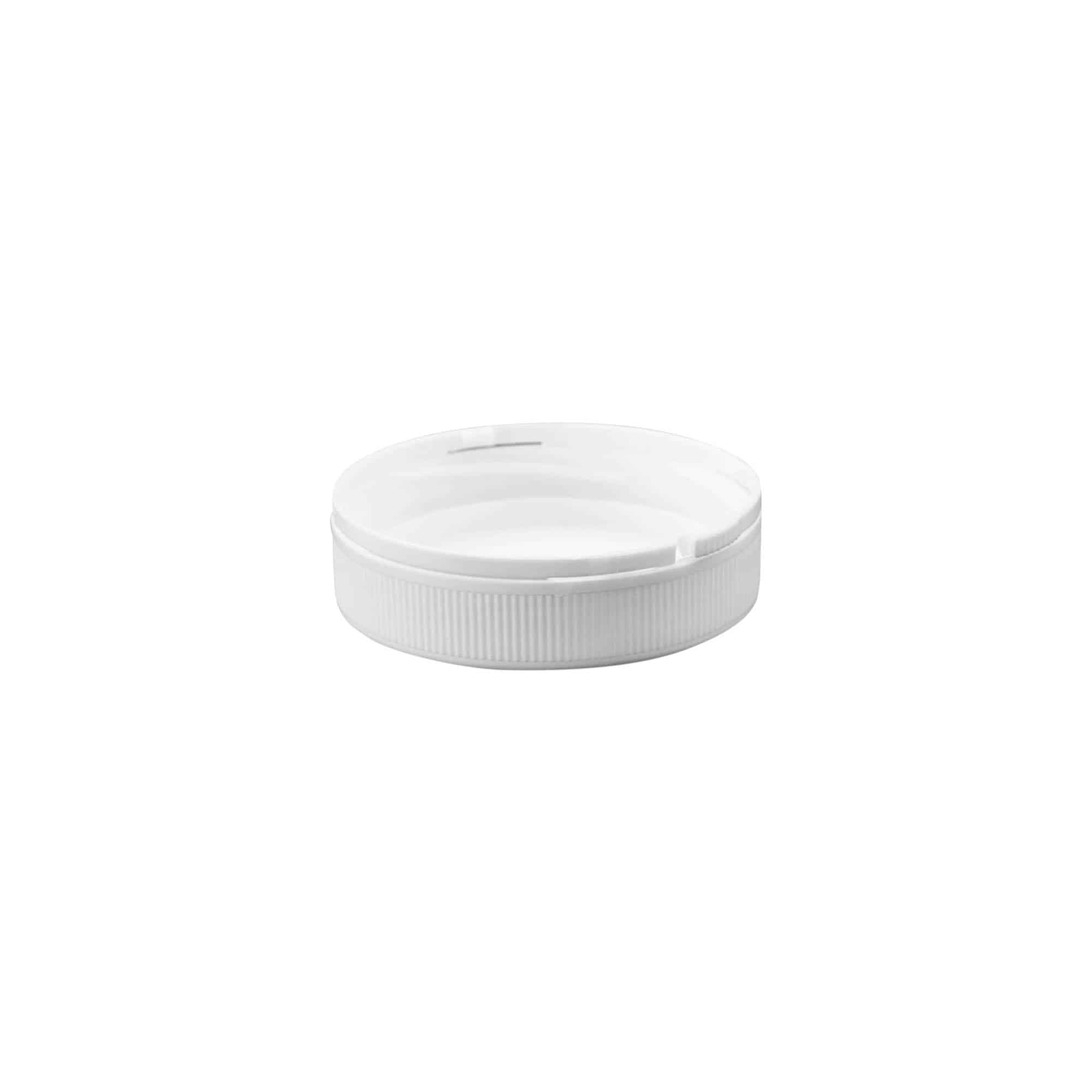 Skrutkovací uzáver „Securilock“ 61,9 mm, PP plast, biela farba