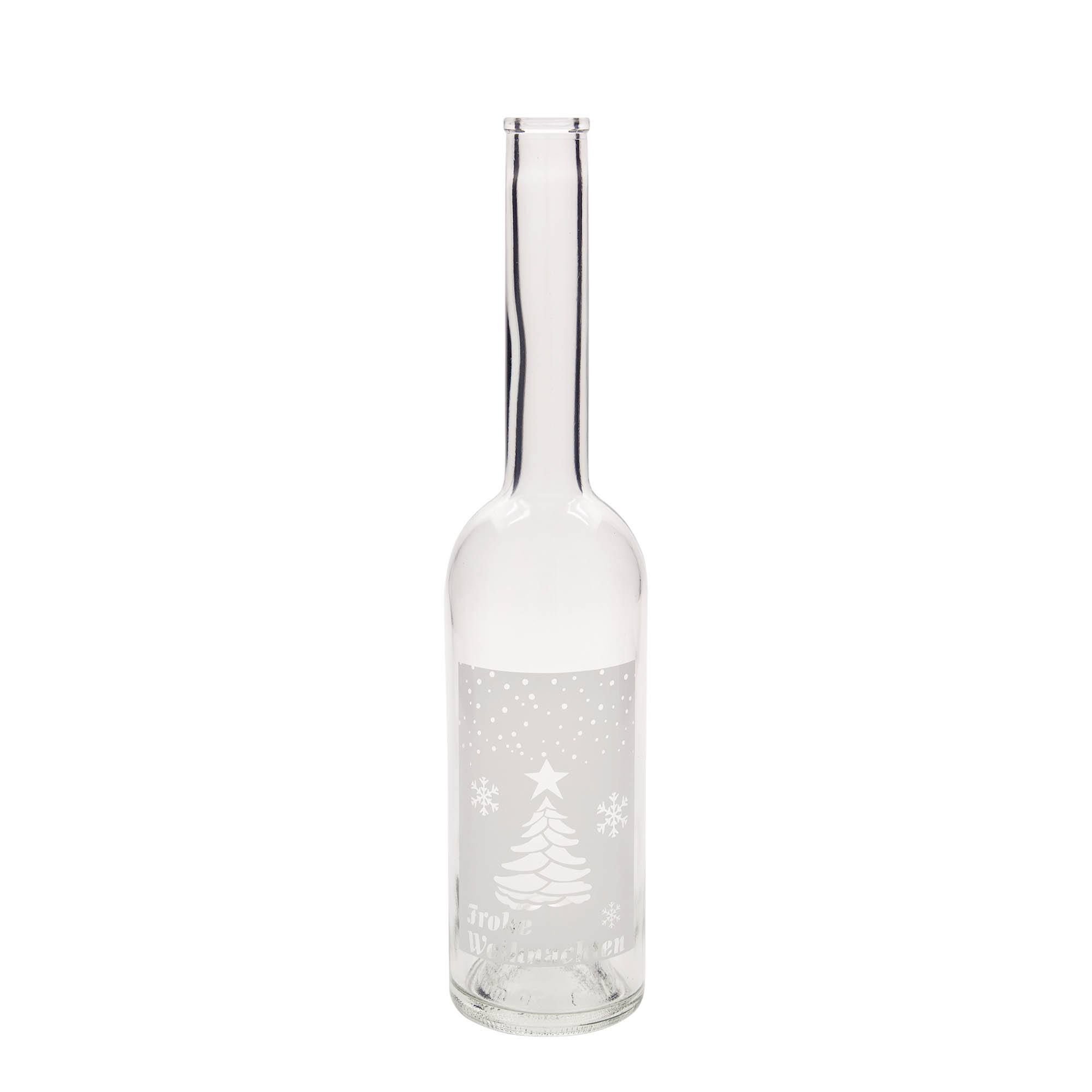500 ml sklenená fľaša 'Opera', motív: Biele Vianoce, hrdlo: korok 500 ml sklenená fľaša 'Opera', motív: Biele Vianoce, hrdlo: korok