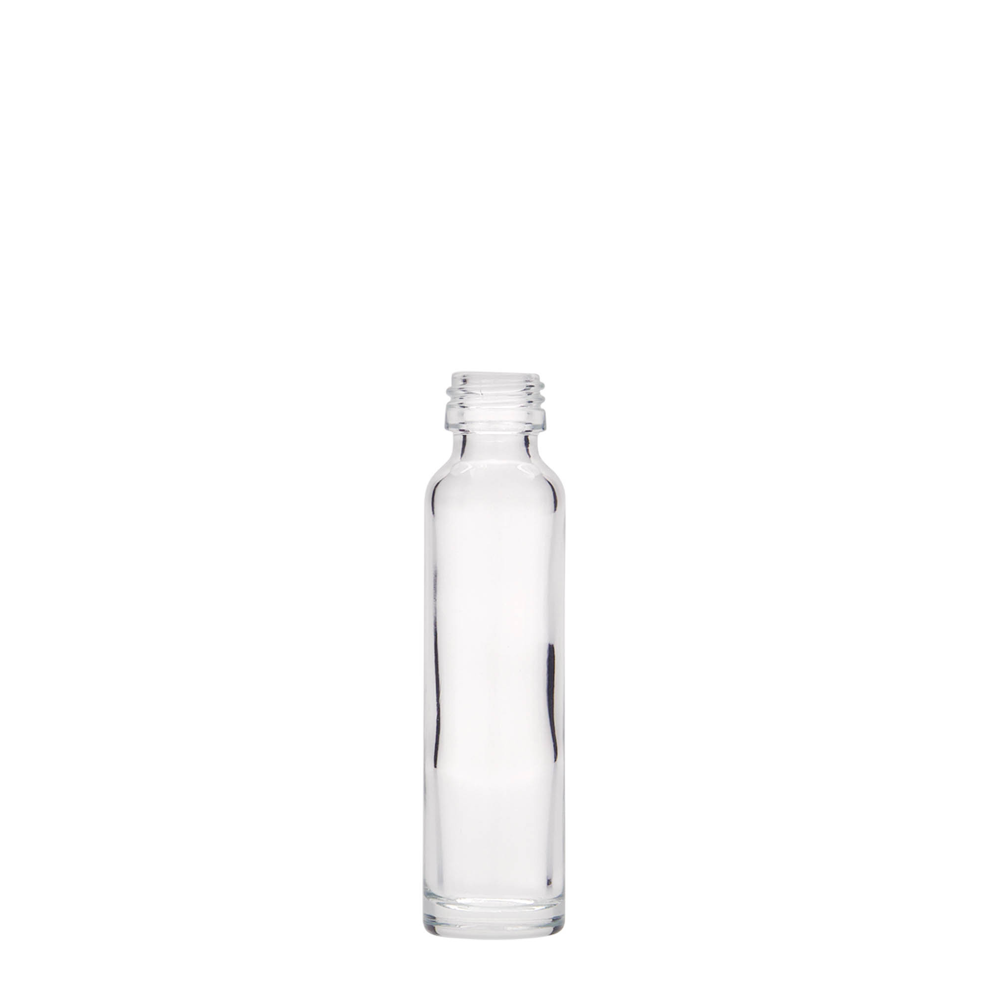 20 ml fľaštička s krúžkom, sklo, hrdlo: PP 18 20 ml fľaštička s krúžkom, sklo, hrdlo: PP 18