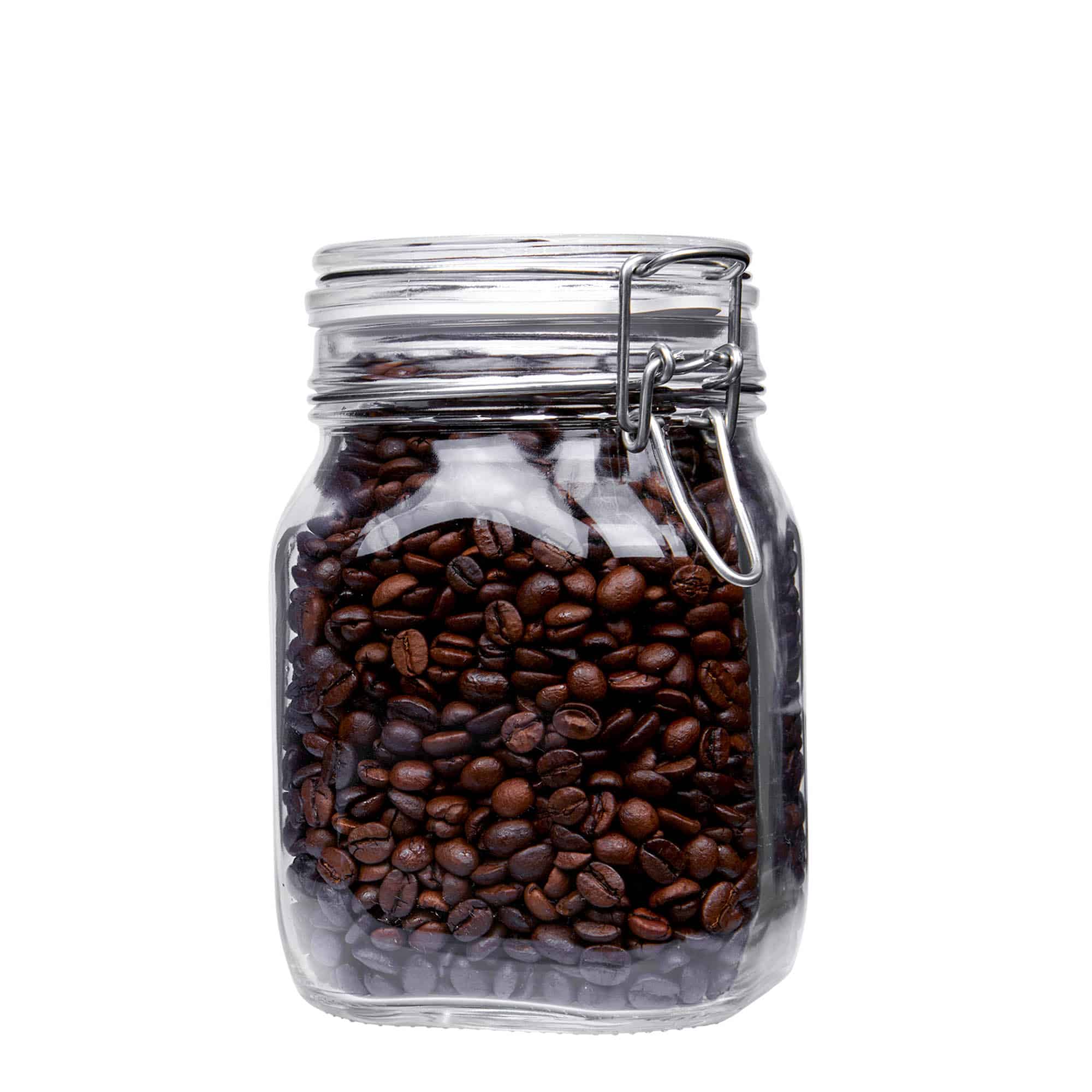 1 000 ml držiak na drôtové viečko 'Fido', štvorcový, hrdlo: drôtový uzáver