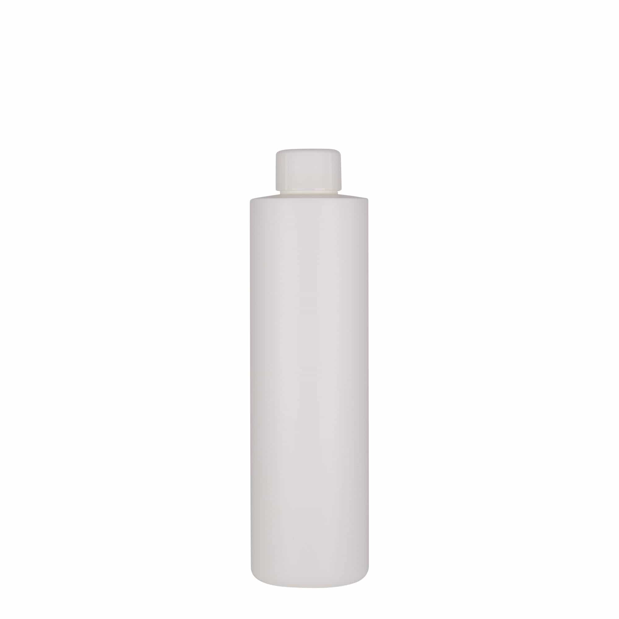 250 ml plastová fľaša „Pípa“, HDPE, biela farba, hrdlo: GPI 24/410