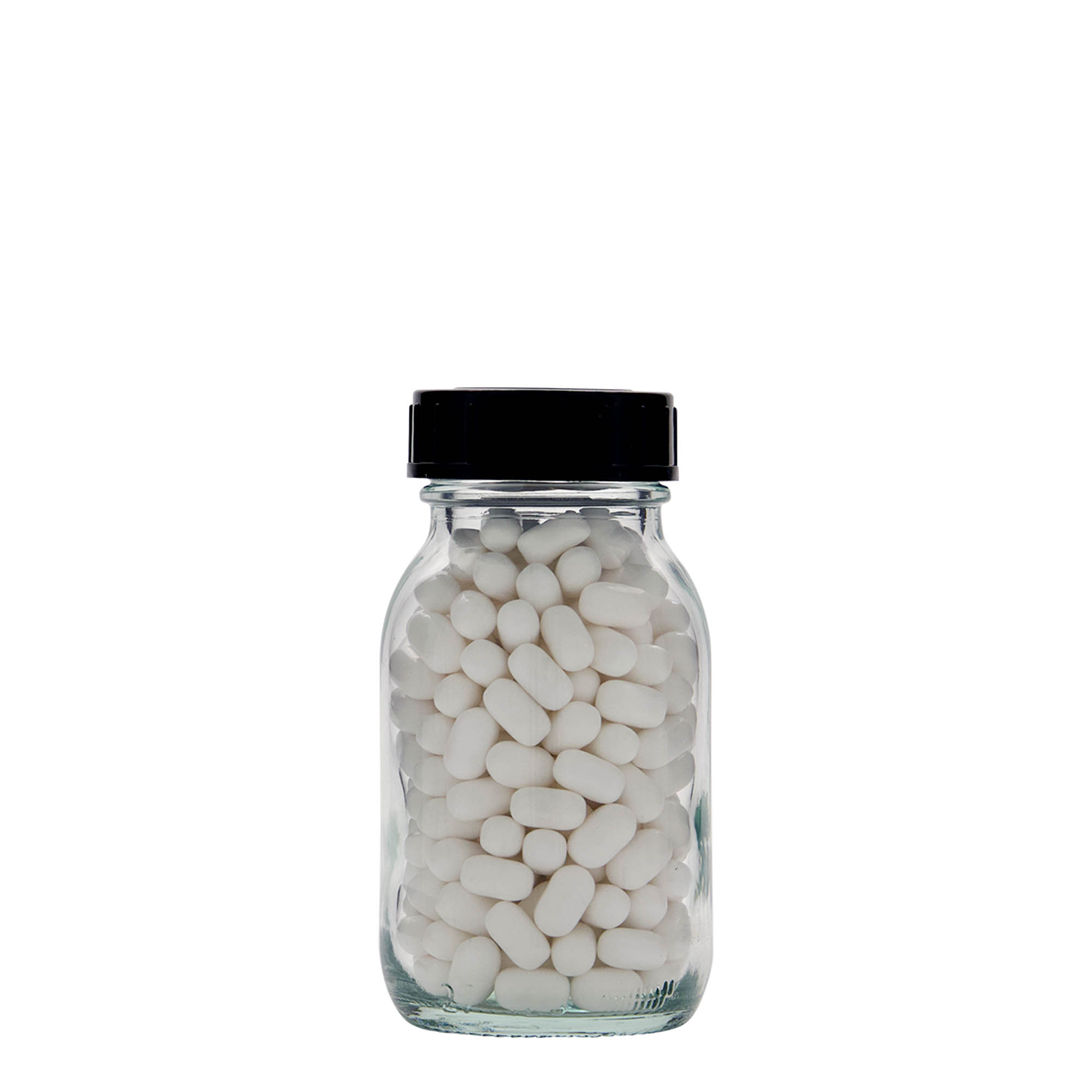 125 ml širokouhlové sklo, hrdlo: DIN 40
