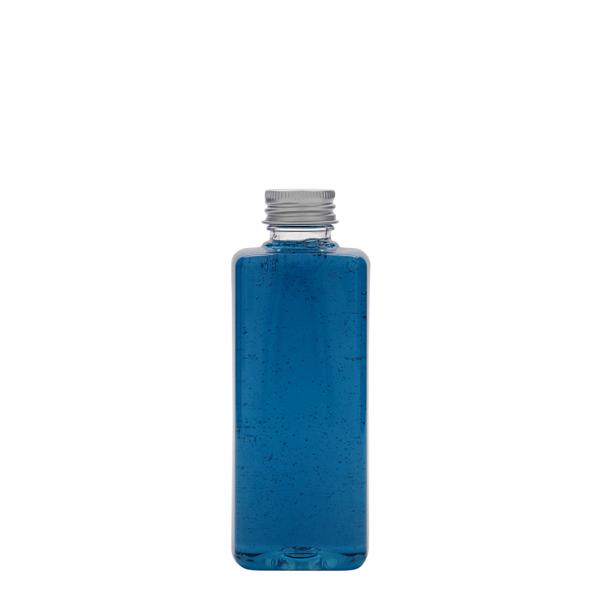 200 ml PET fľaša 'Karl', štvorcová, plastová, hrdlo: 24/410