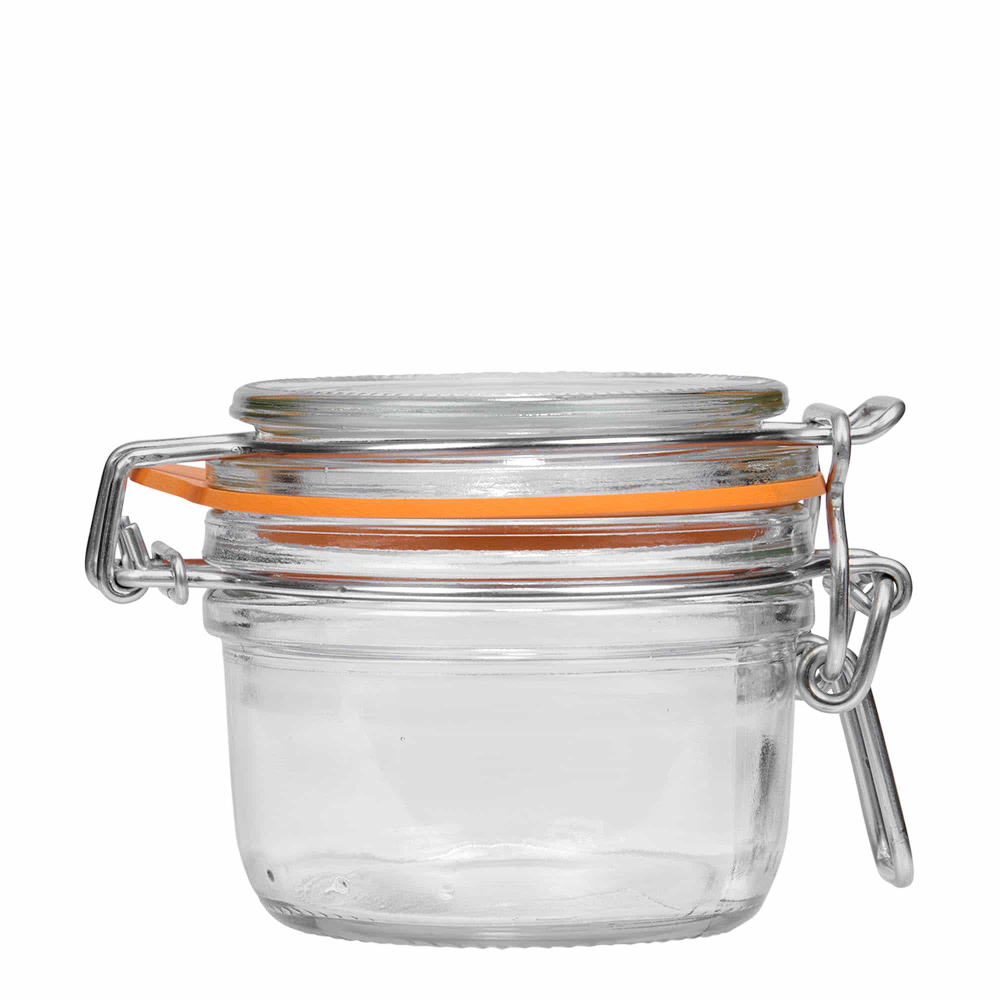 125 ml pohár so strmeňovým uzáverom „Le Parfait Super Terrine“, hrdlo: strmeňový uzáver 125 ml pohár so strmeňovým uzáverom „Le Parfait Super Terrine“, hrdlo: strmeňový uzáver