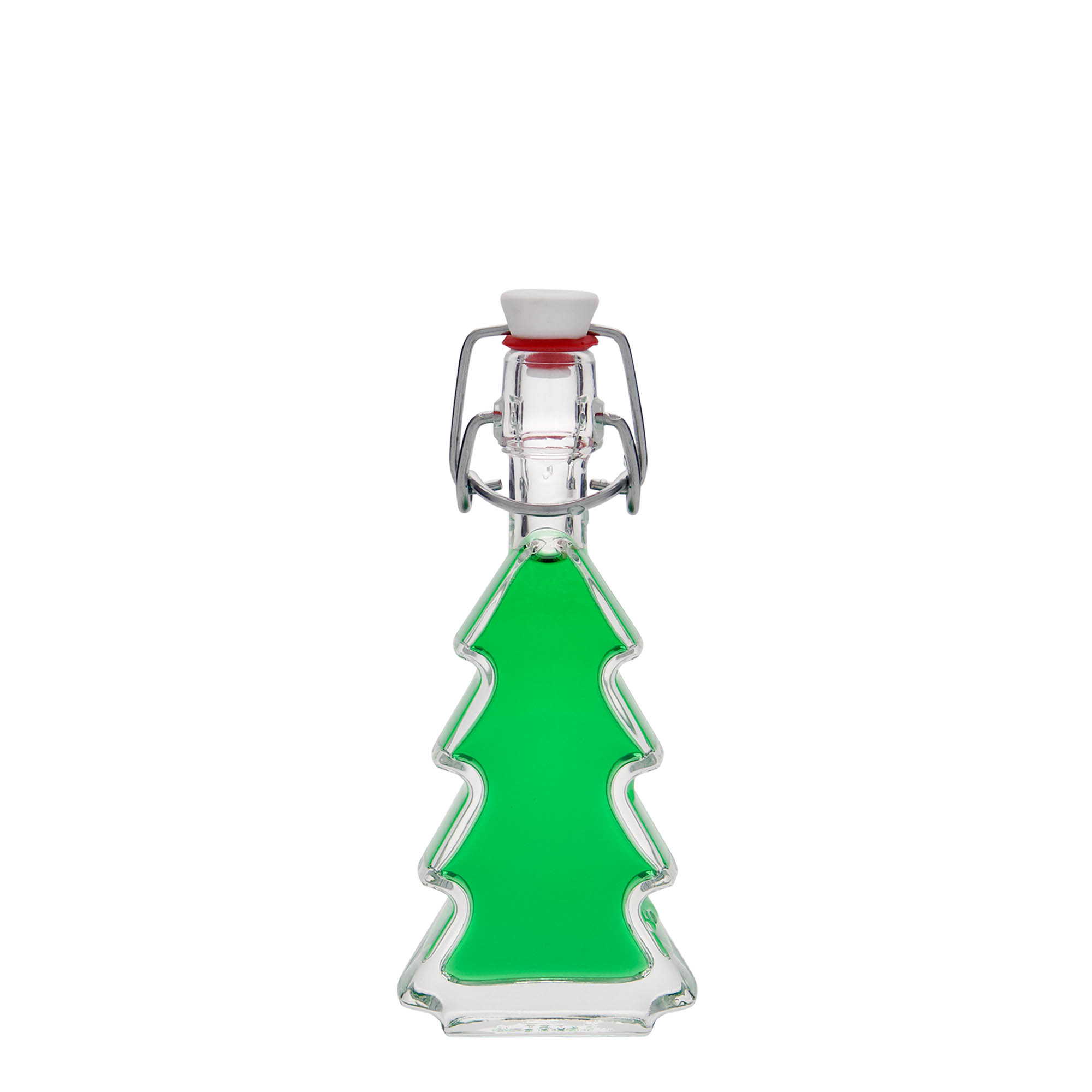 40 ml sklenená fľaša 'Tannenbaum', hrdlo: uzáver s pákou
