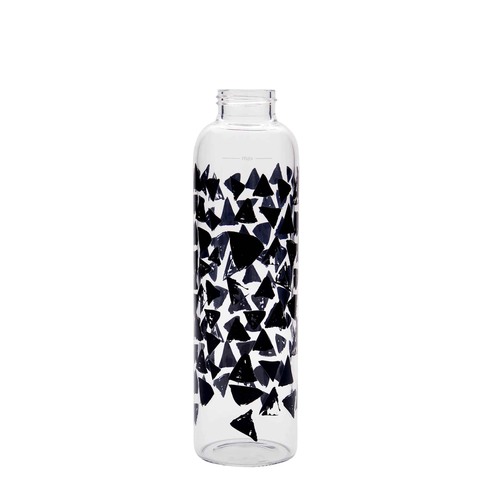 500 ml fľaša „Perseus“, motív: čierne trojuholníky, hrdlo: skrutkovací uzáver 500 ml fľaša „Perseus“, motív: čierne trojuholníky, hrdlo: skrutkovací uzáver