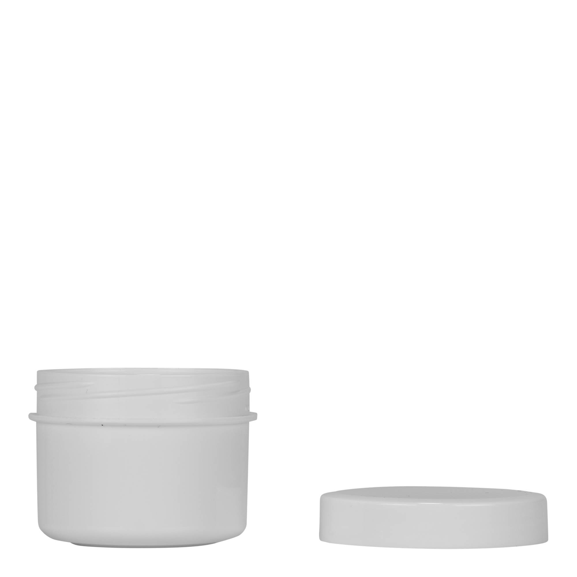 35 ml plastová dóza 'White Line', PP, biela, uzáver: závitový uzáver 35 ml plastová dóza 'White Line', PP, biela, uzáver: závitový uzáver